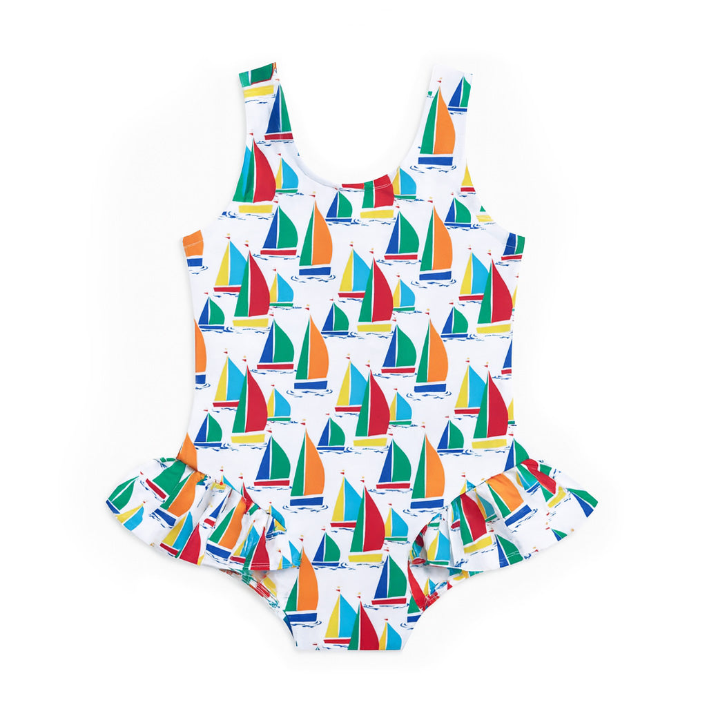 Sailboat Print Swimsuit
