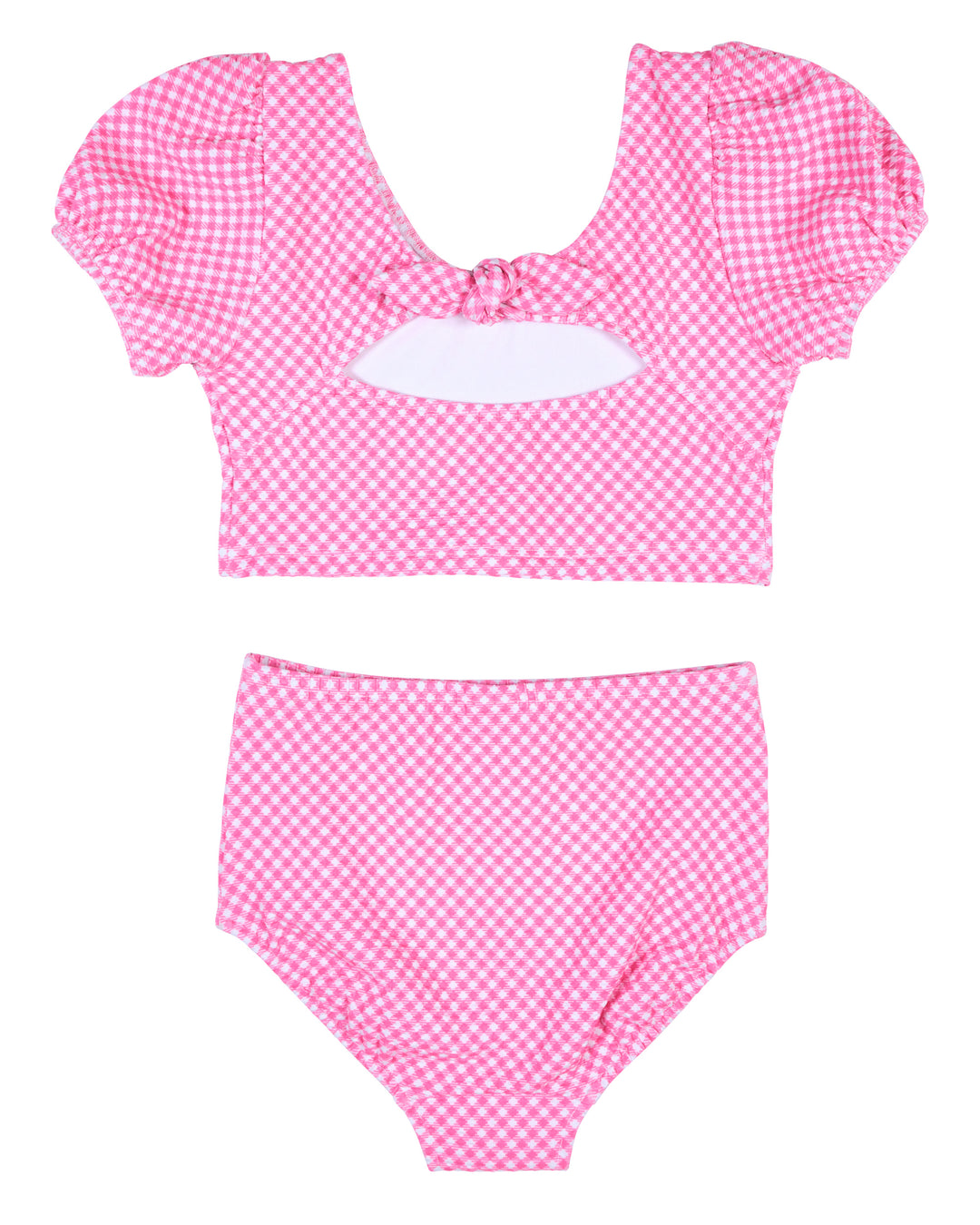 Gingham Puff Sleeve Bikini – Florence Eiseman