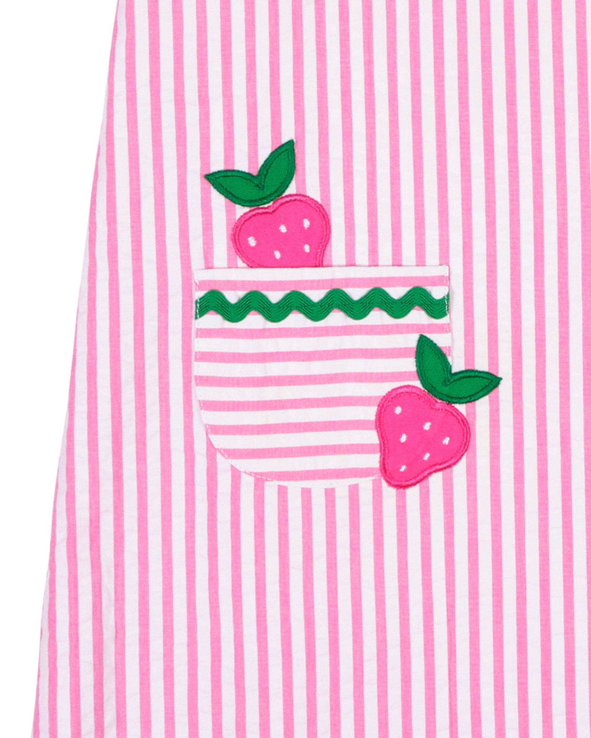Seersucker Dress With Strawberries