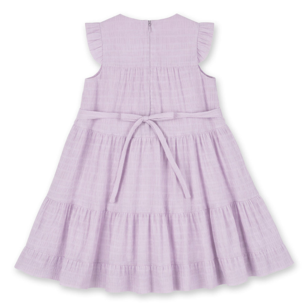 Crinkle Lawn Dress With Flower