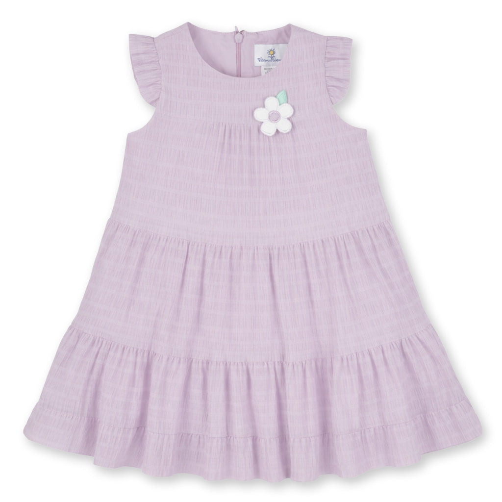 Crinkle Lawn Dress With Flower