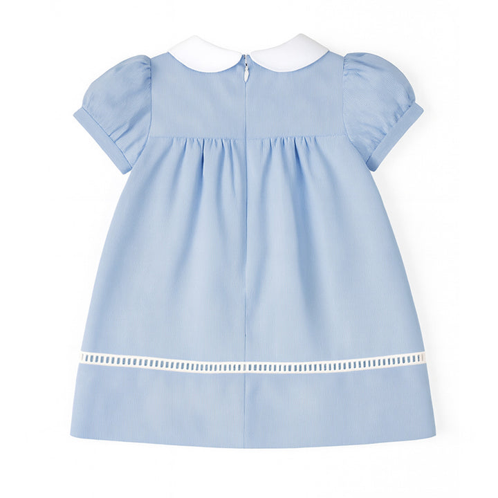 Florence Eiseman Baby Girl Pincord Dress With Flowers - Blue - 12M