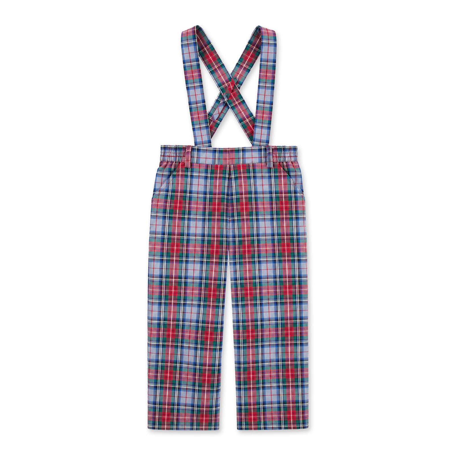 Plaid Pant With Removable Suspenders