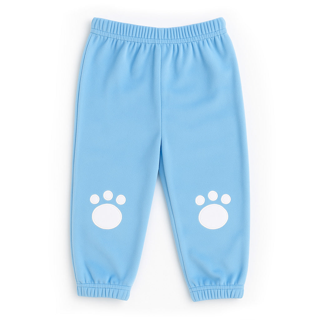 Velour Jogger Pants With Pawprints