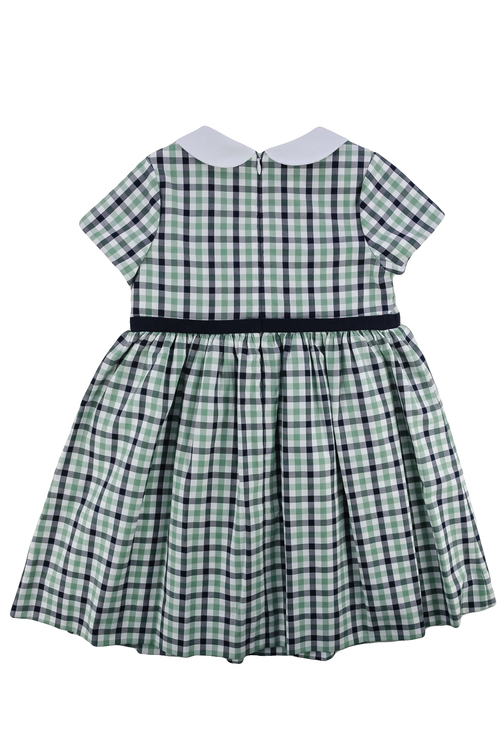 Gingham Dress With Flower