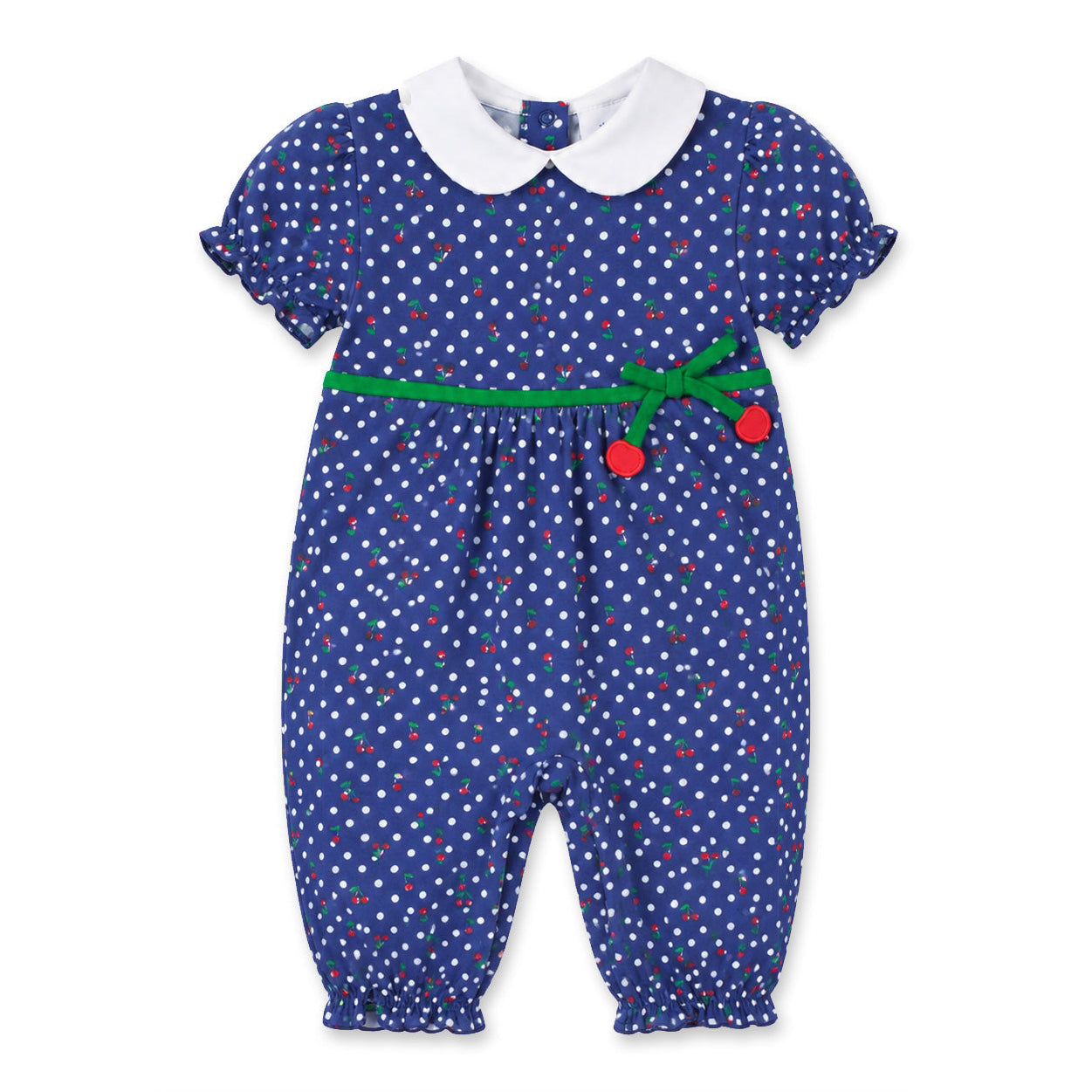 Polka Dot Cherry Printed Knit Longall