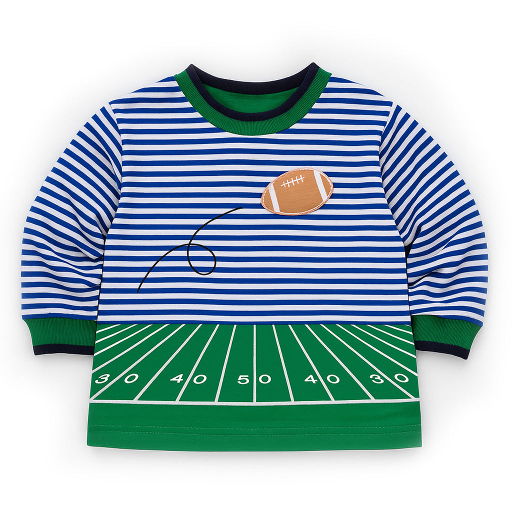Stripe Knit Shirt With Football Field – Florence Eiseman