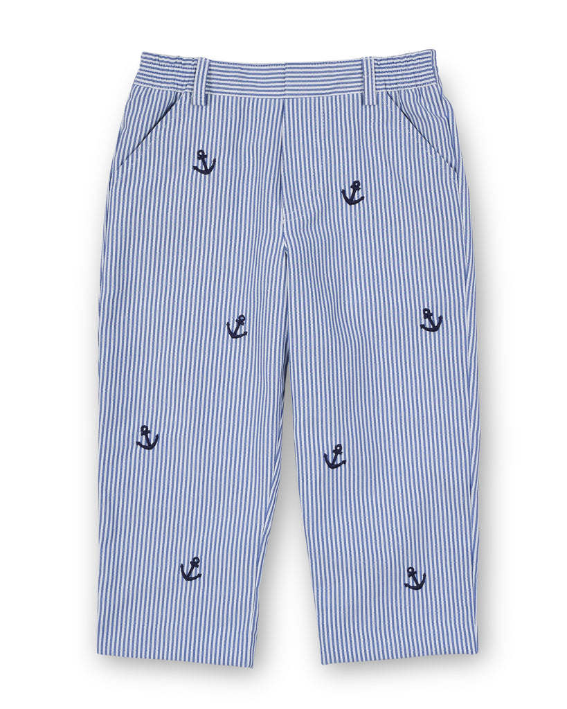 Stripe Fake Fly Pants With Anchors – Florence Eiseman