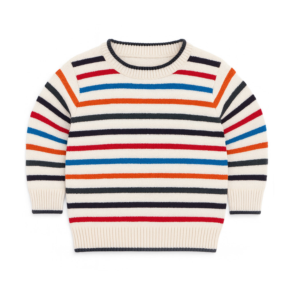 Sweater With Raised Stripes