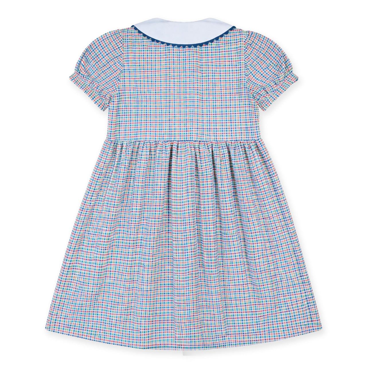 Plaid Dress with Flowers