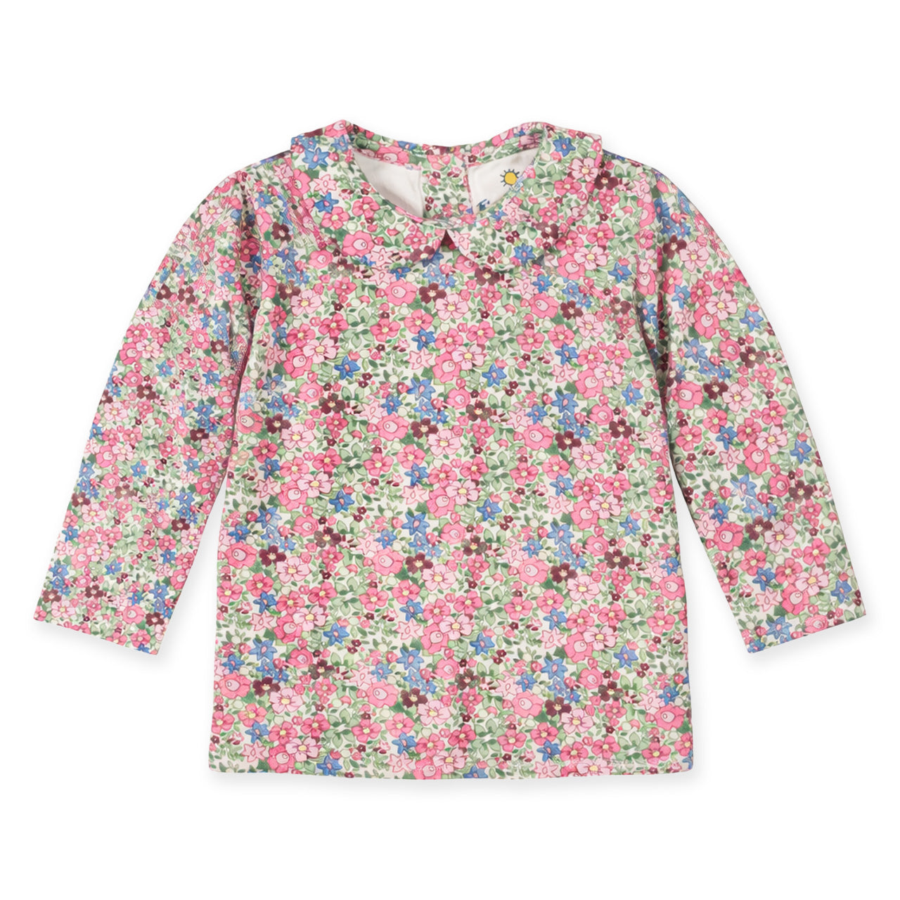 Floral patterned shirt on a white background