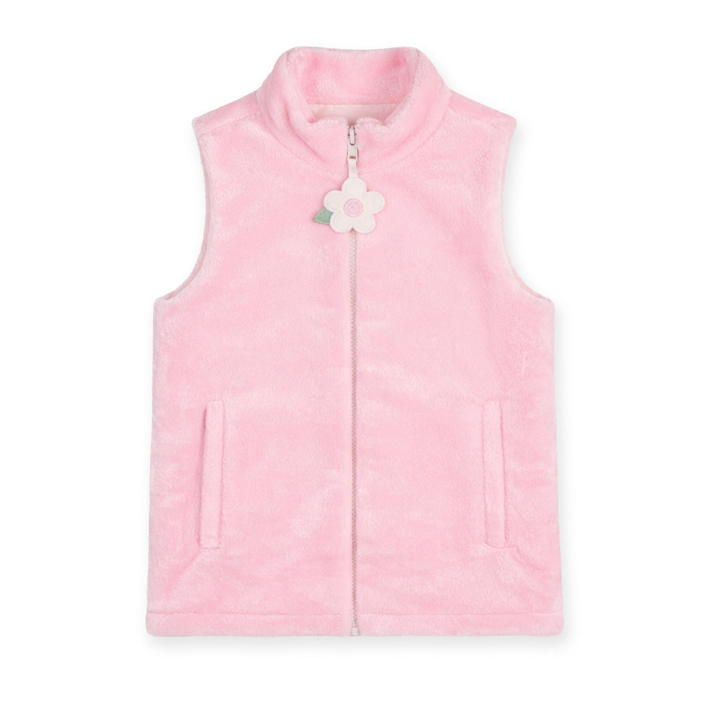Plush Fleece Zip Up Vest