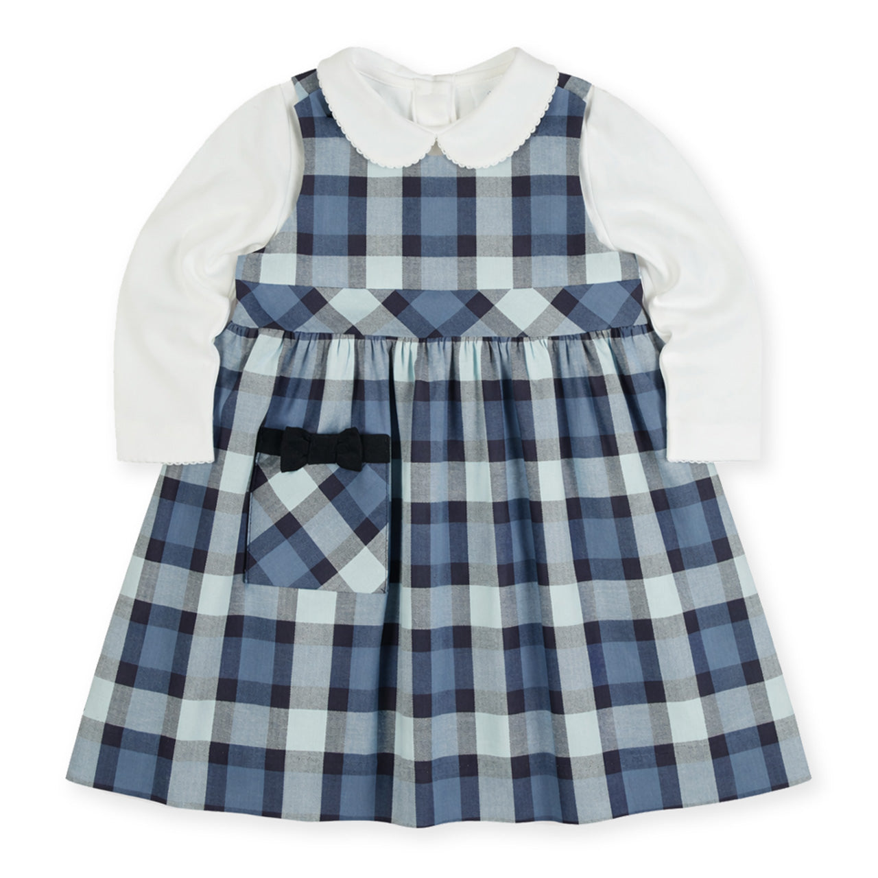 Plaid Jumper with Pocket