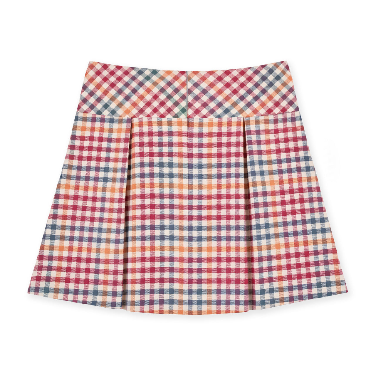 Plaid Pleated Skirt
