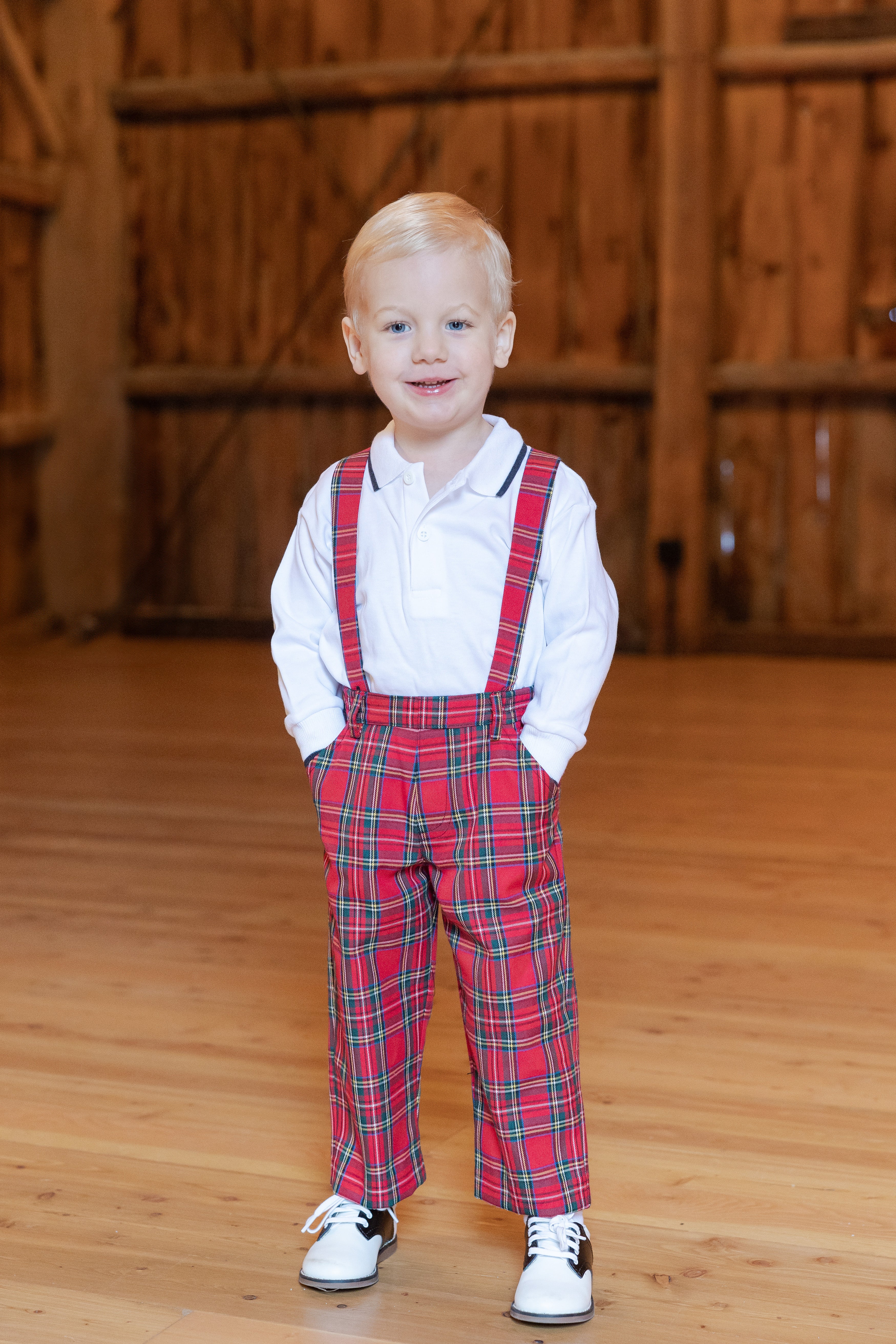 Tartan Plaid Pant With Removable Suspenders
