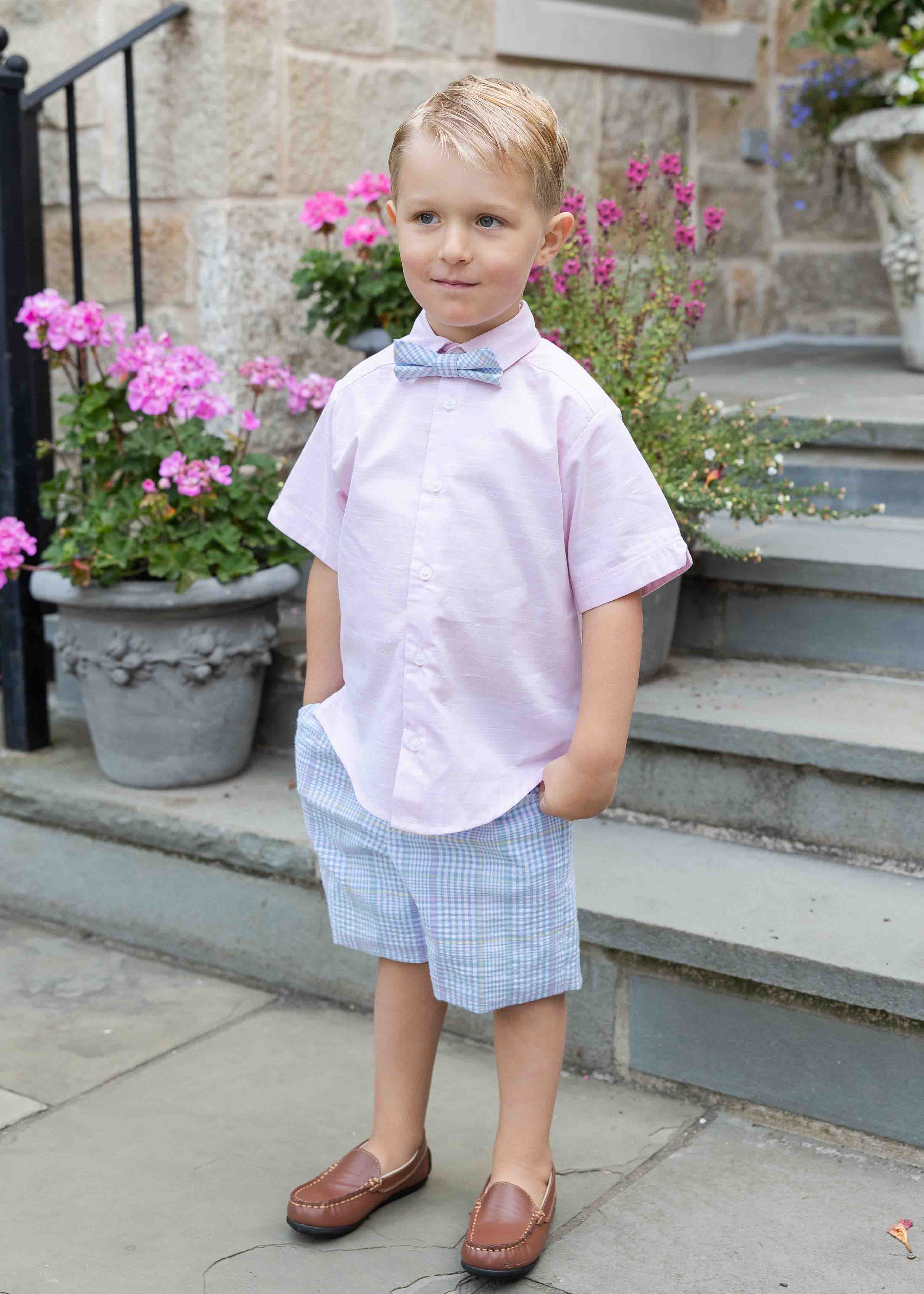 Plaid Seersucker Short