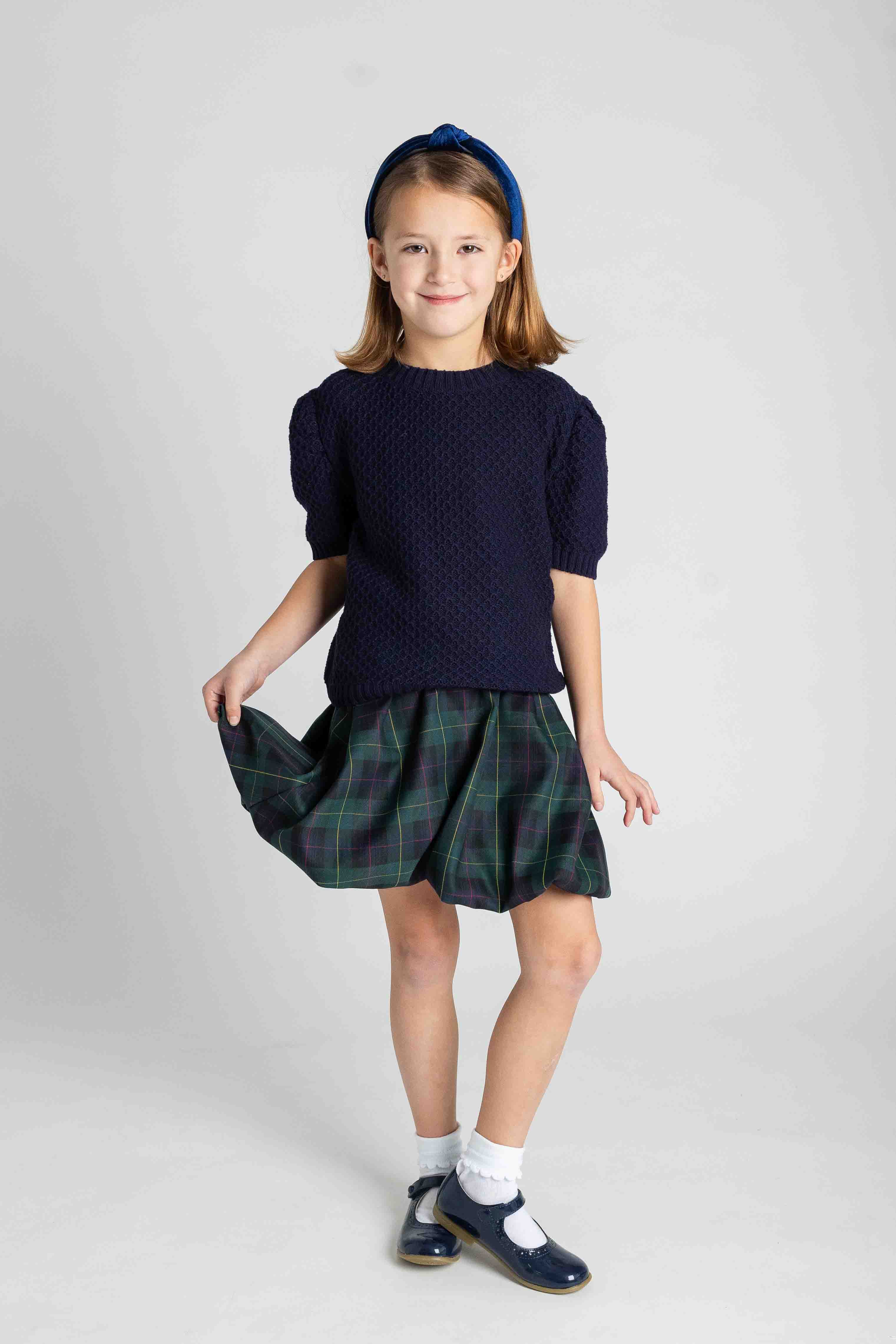 Plaid Bubble Skirt