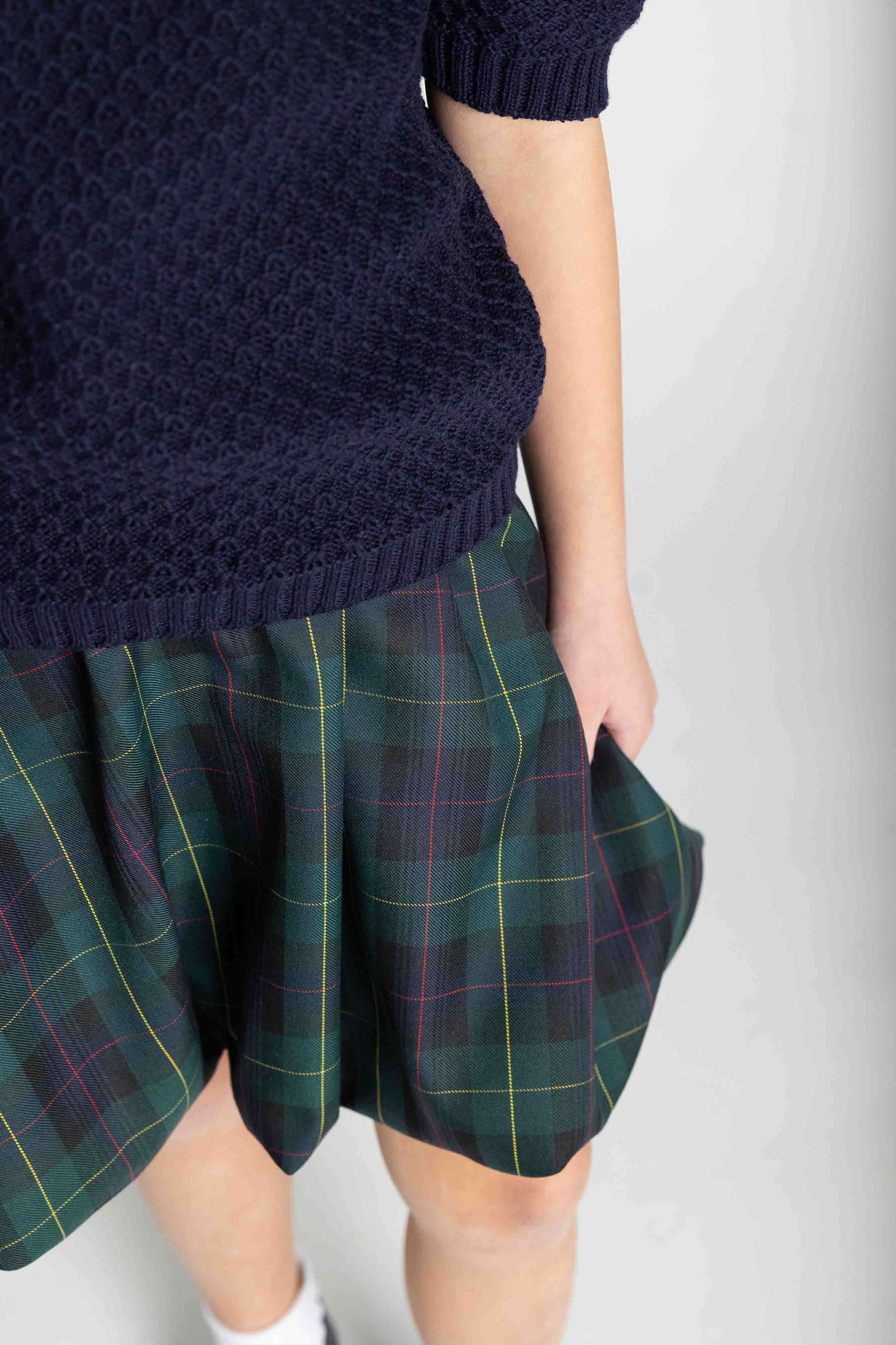 Plaid Bubble Skirt