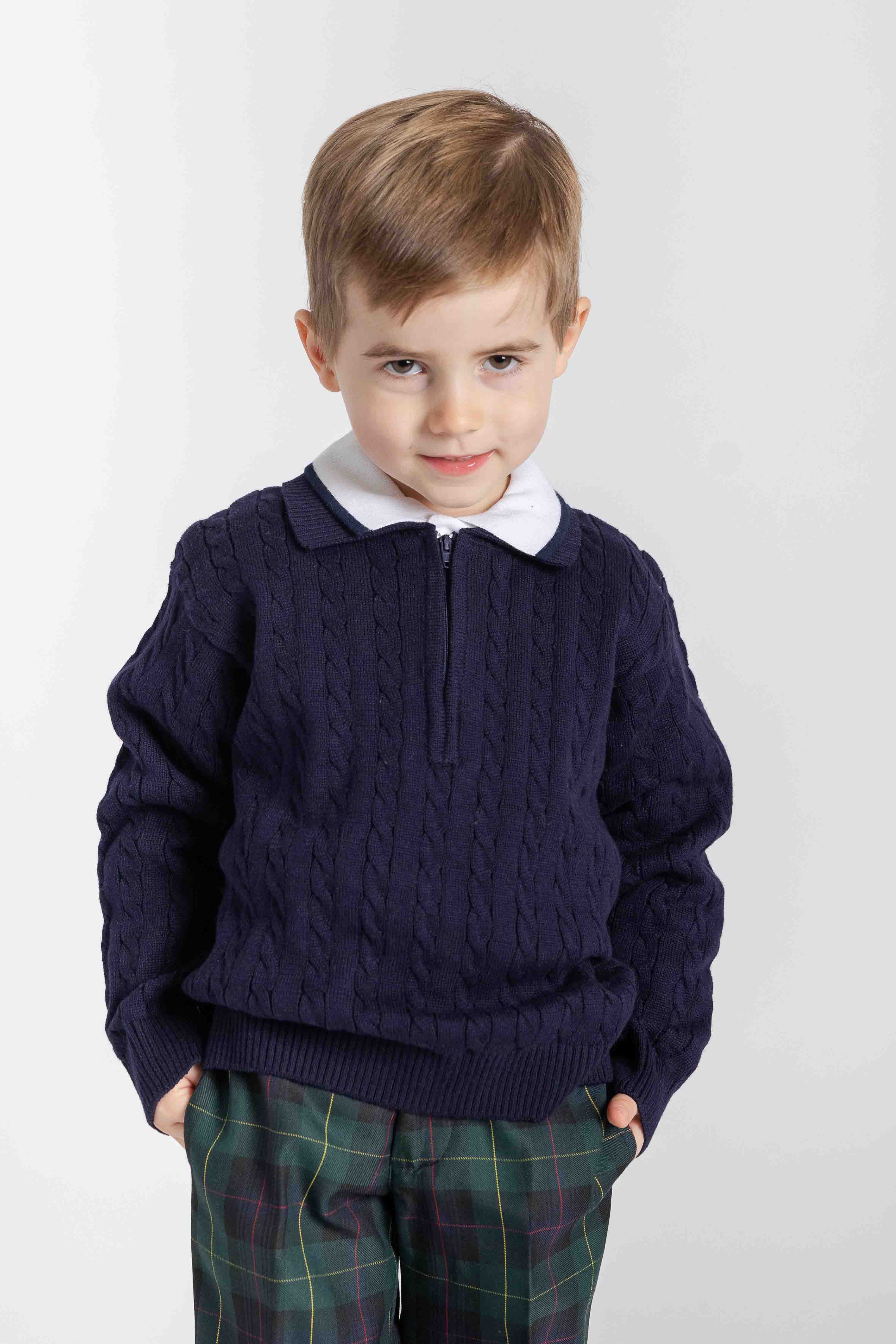 Polo Cable Sweater