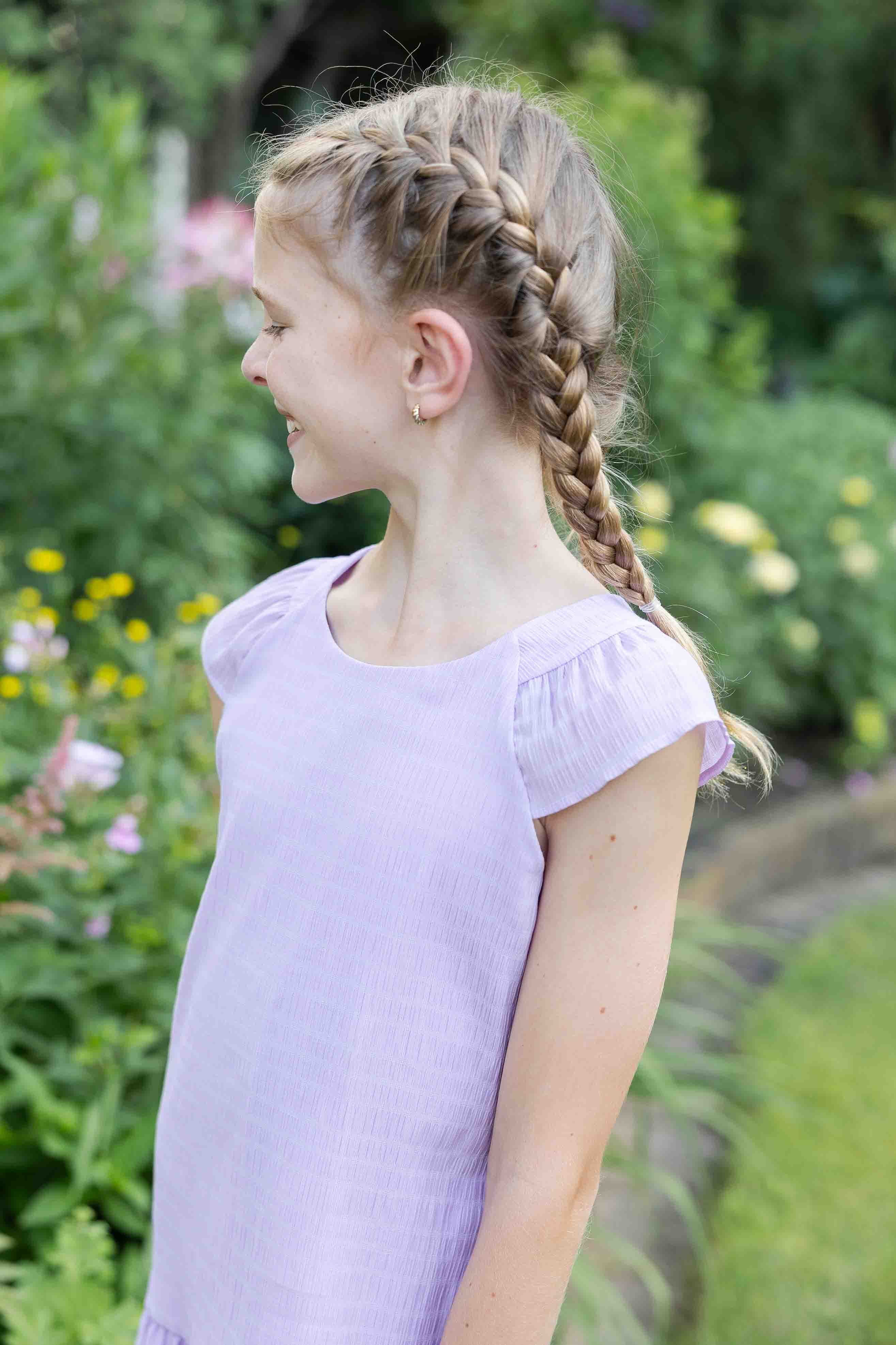 Crinkle Lawn Dress With Shirred Hem Ruffle