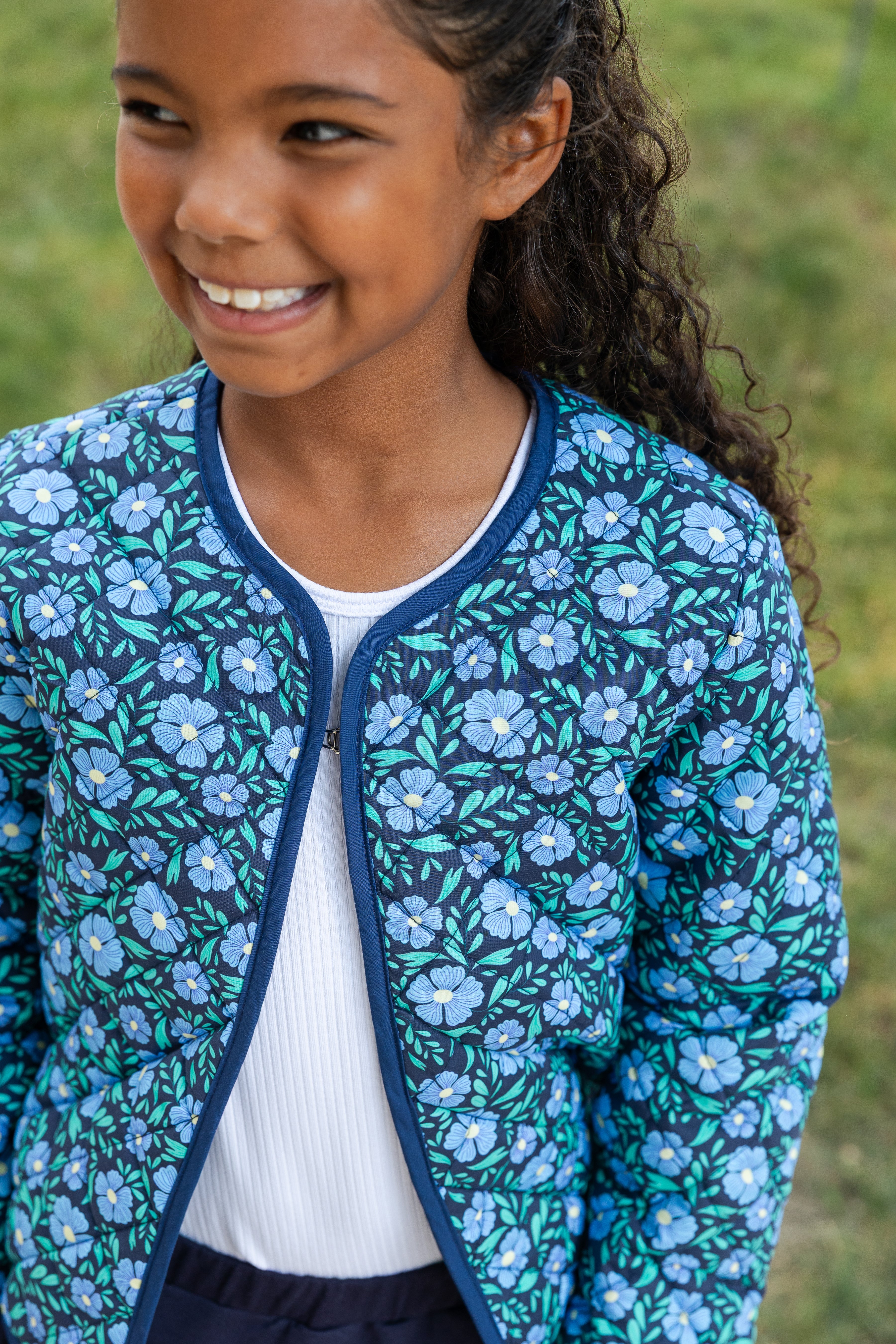 Floral Print Quilted Jacket | Florence Eiseman