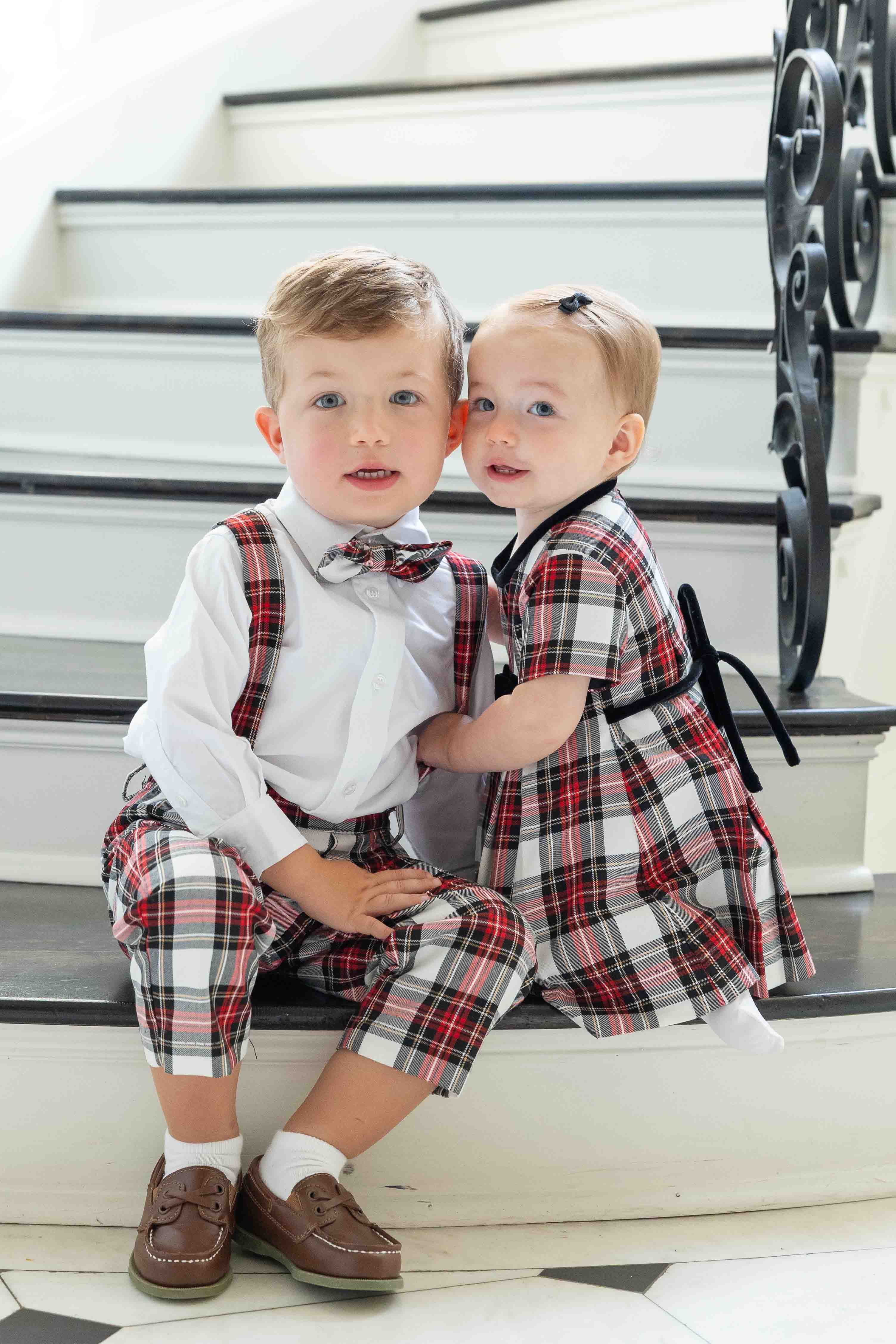 Plaid Pant With Removable Suspenders