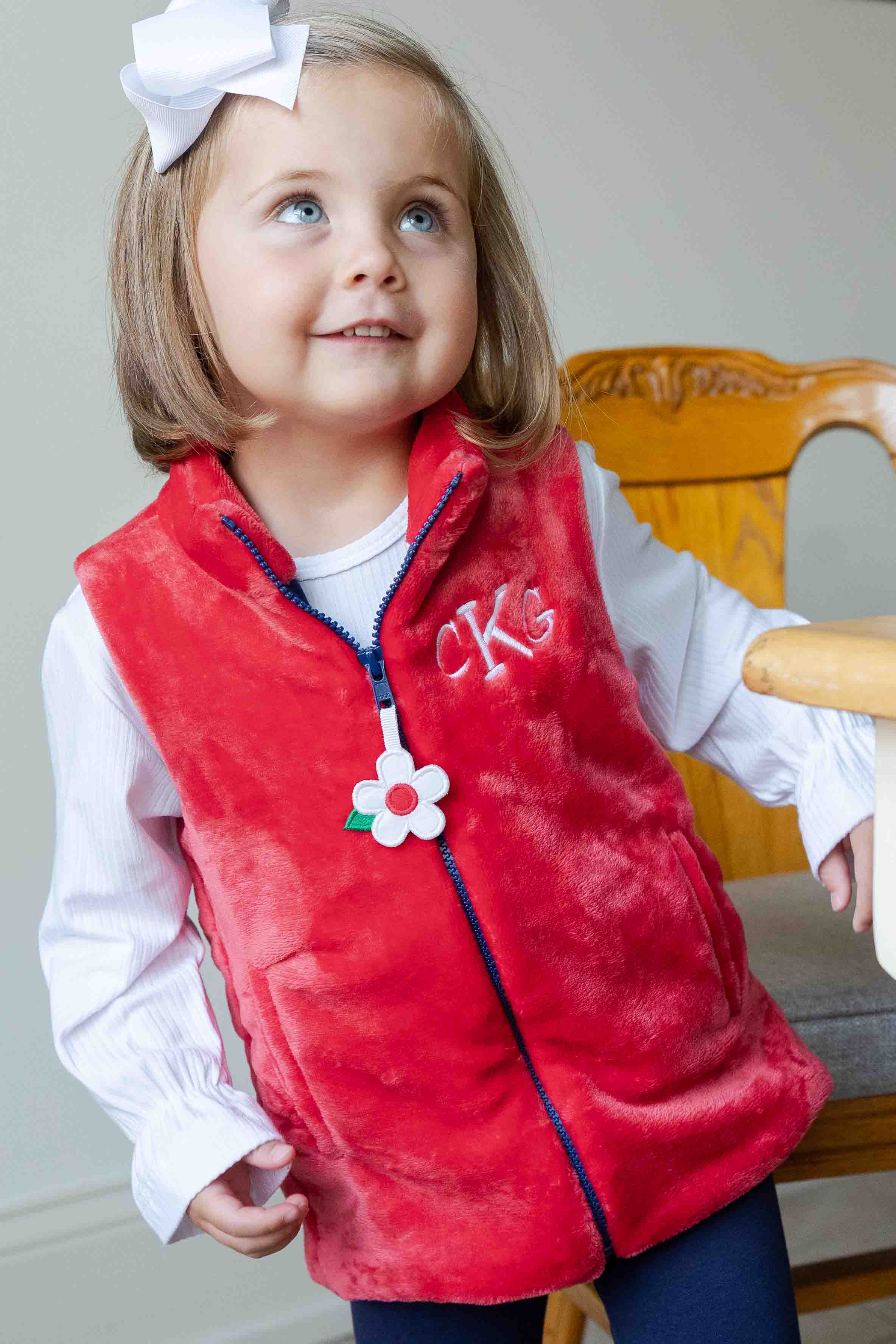 Plush Fleece Zip Up Vest