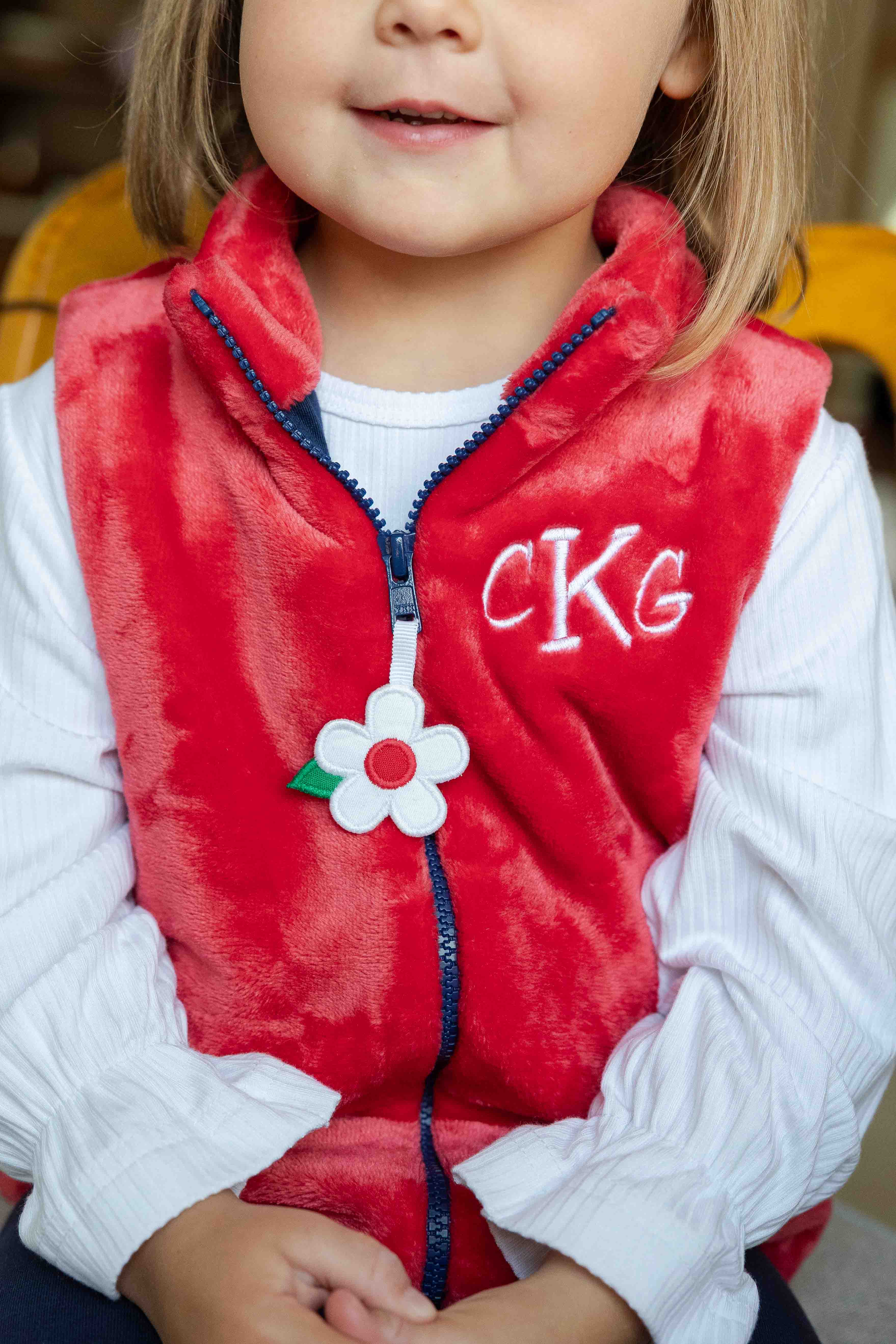 Plush Fleece Zip Up Vest