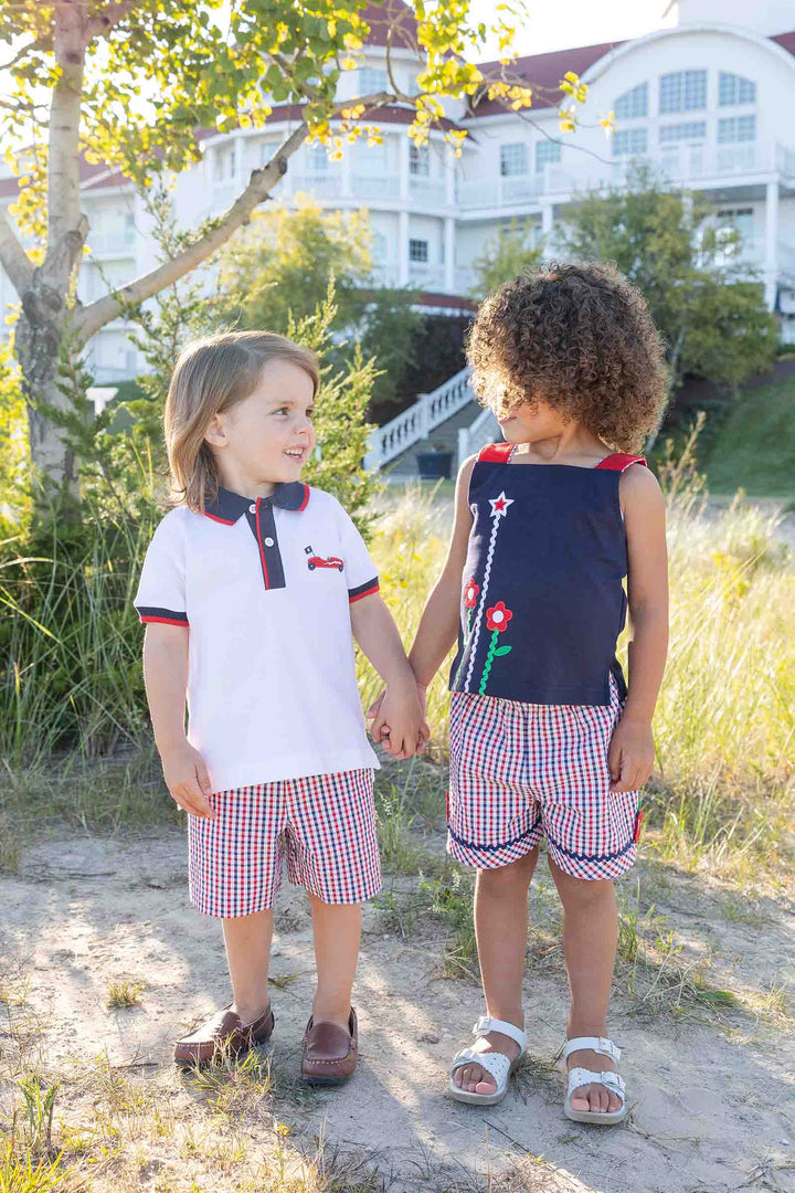 Knit Top With Ric Rac, Flowers & Star – Florence Eiseman