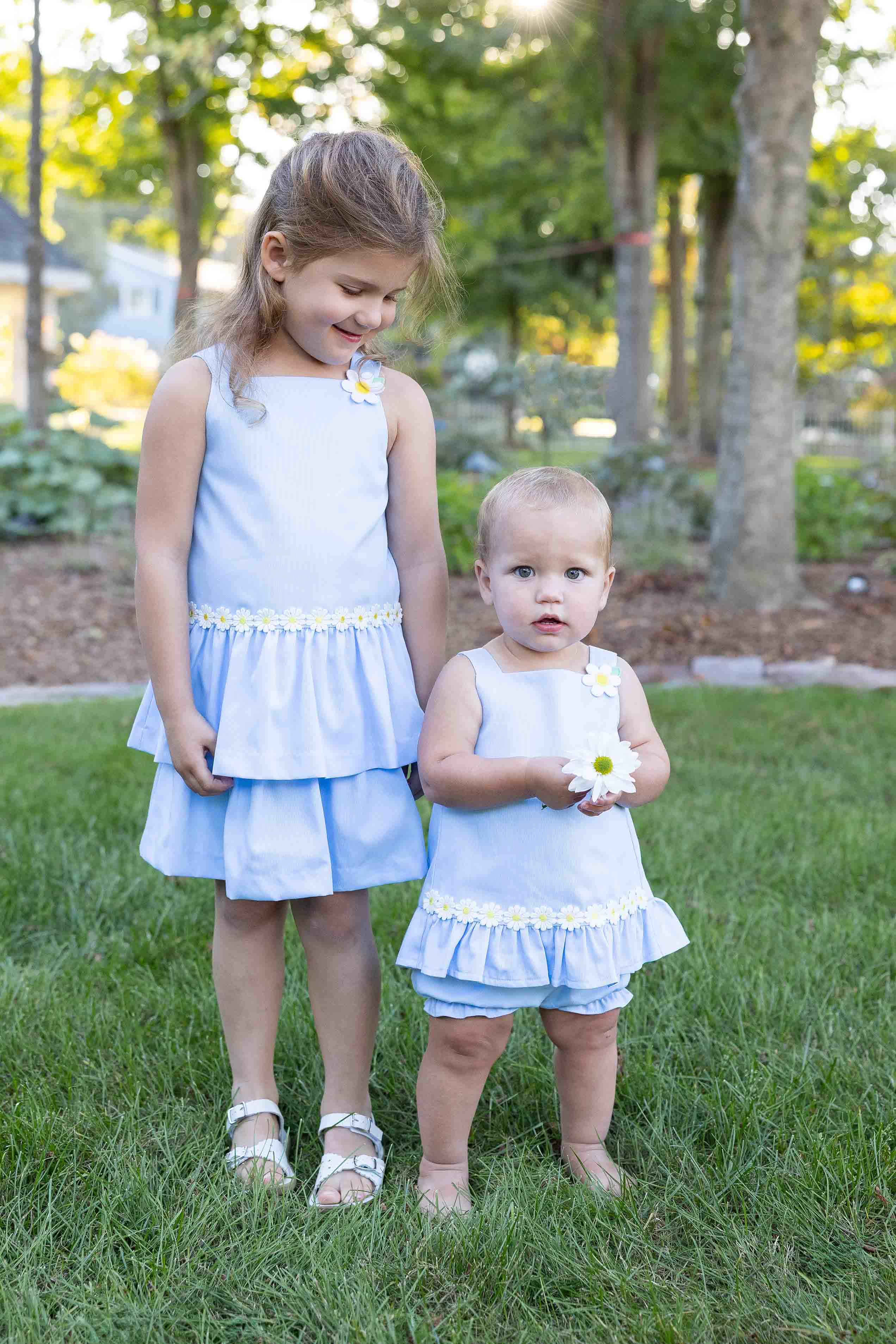 Pique Dress with Daisies