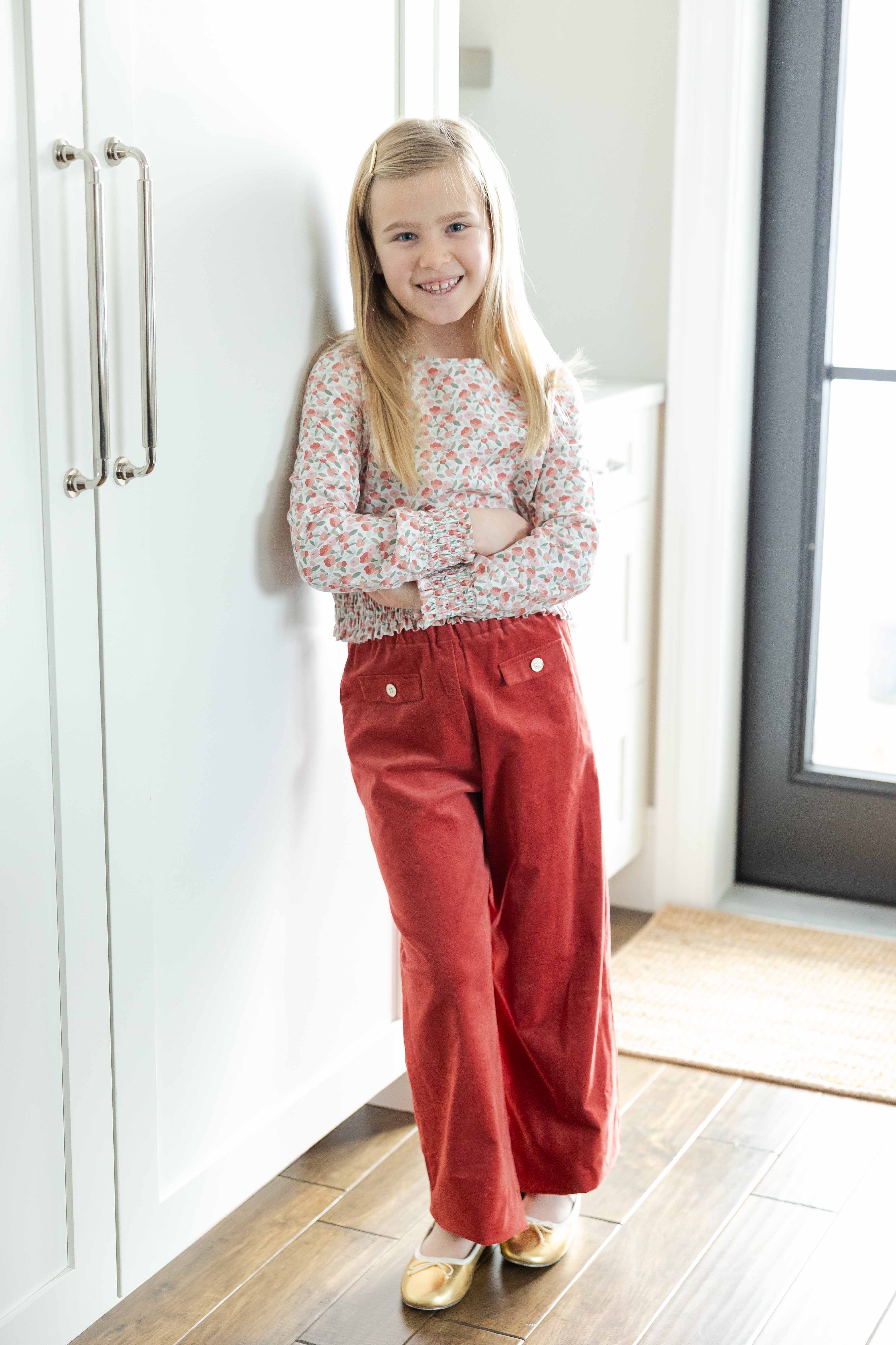 Floral Top with Rouching