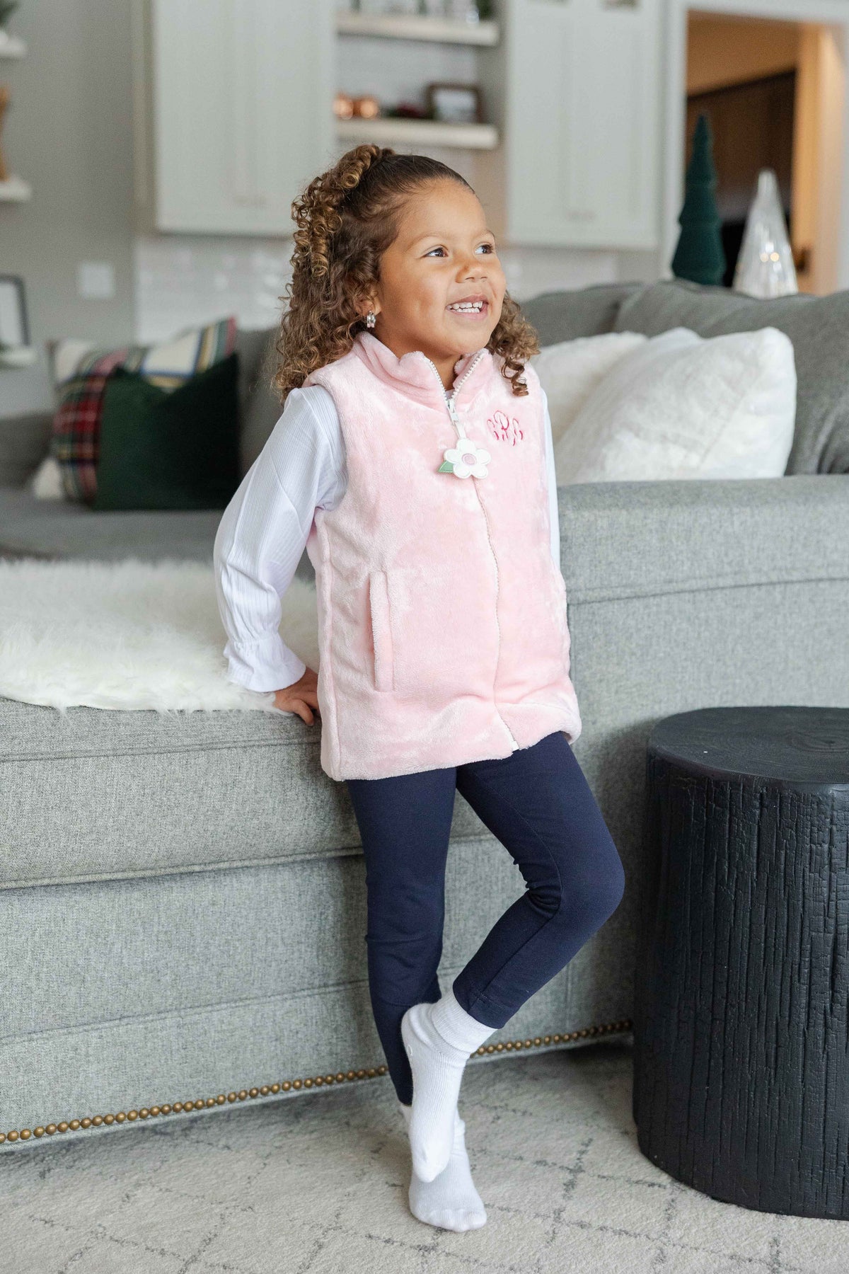 Plush Fleece Zip Up Vest