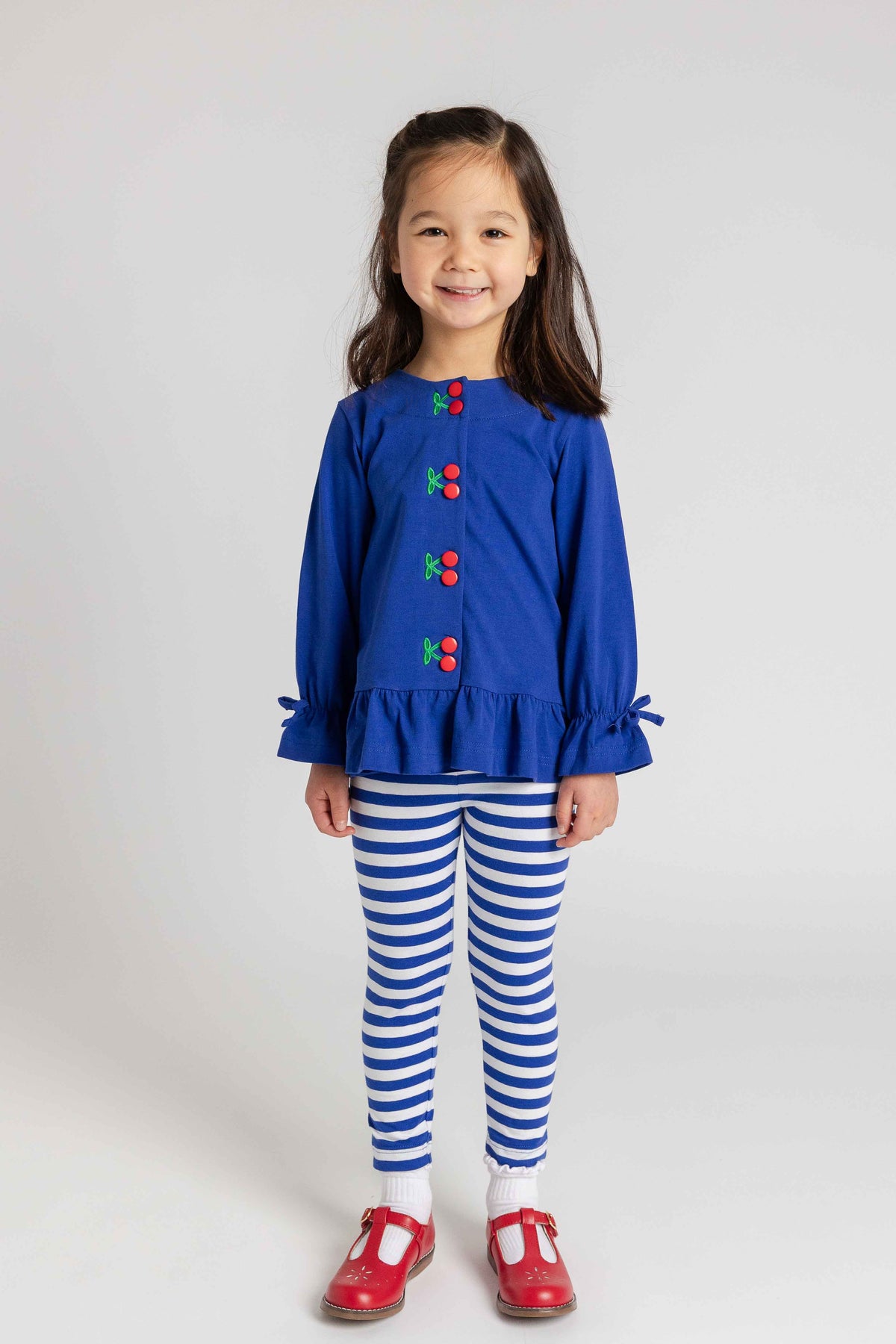 Knit Tunic Set with Cherries