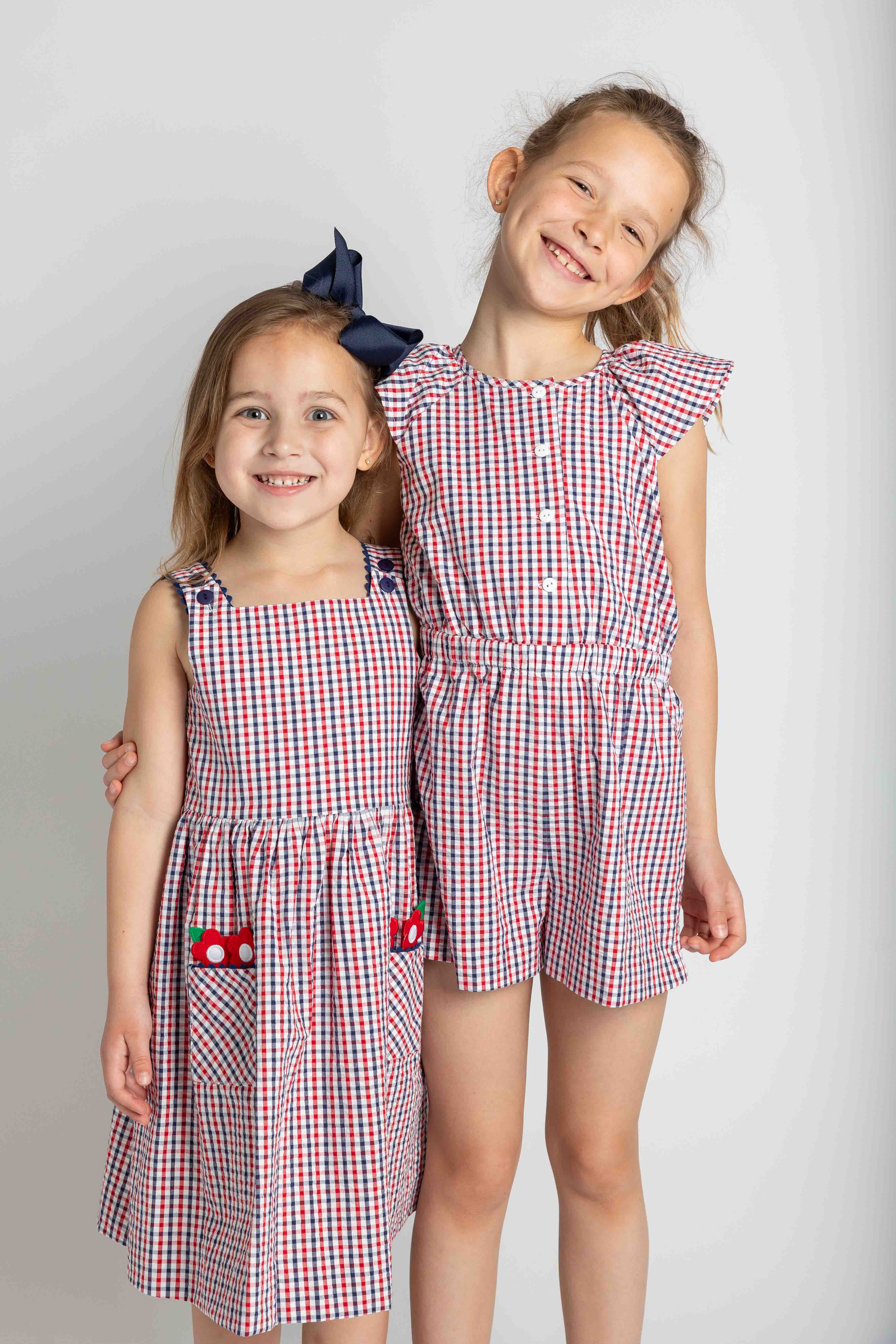 Plaid Seersucker Romper