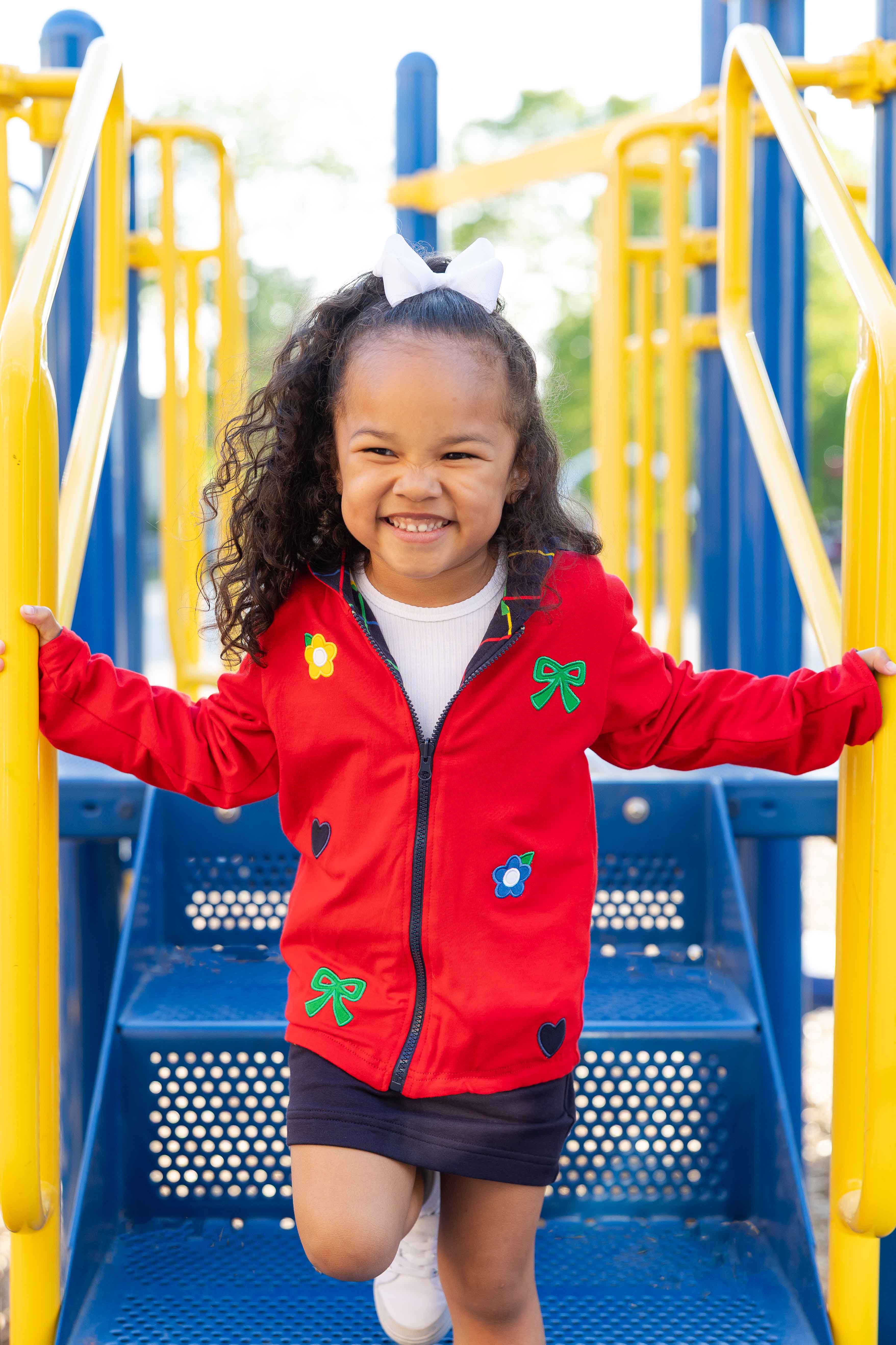 Reversible Jacket with Hearts, Flowers, & Bows