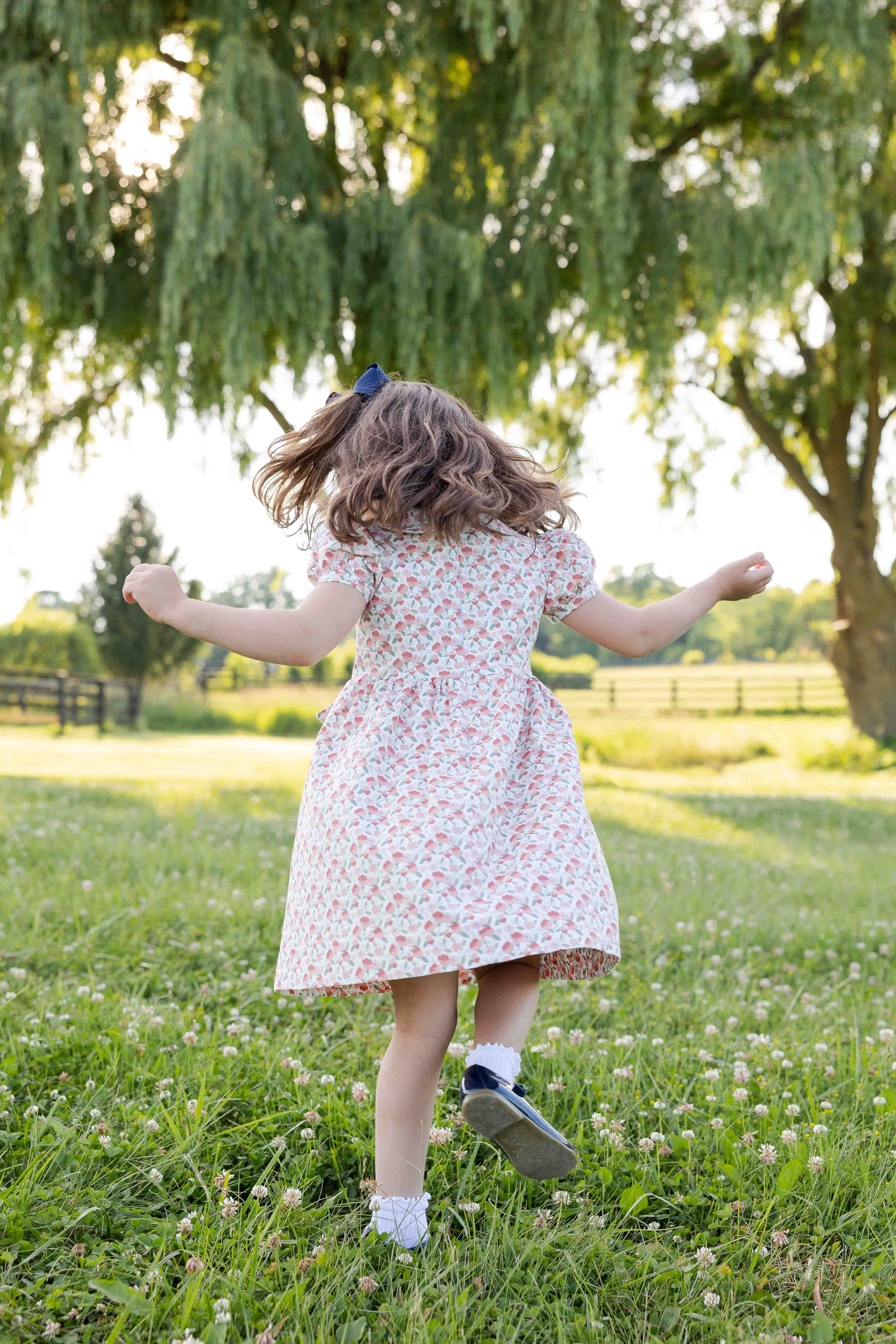 Floral Dress with Tie