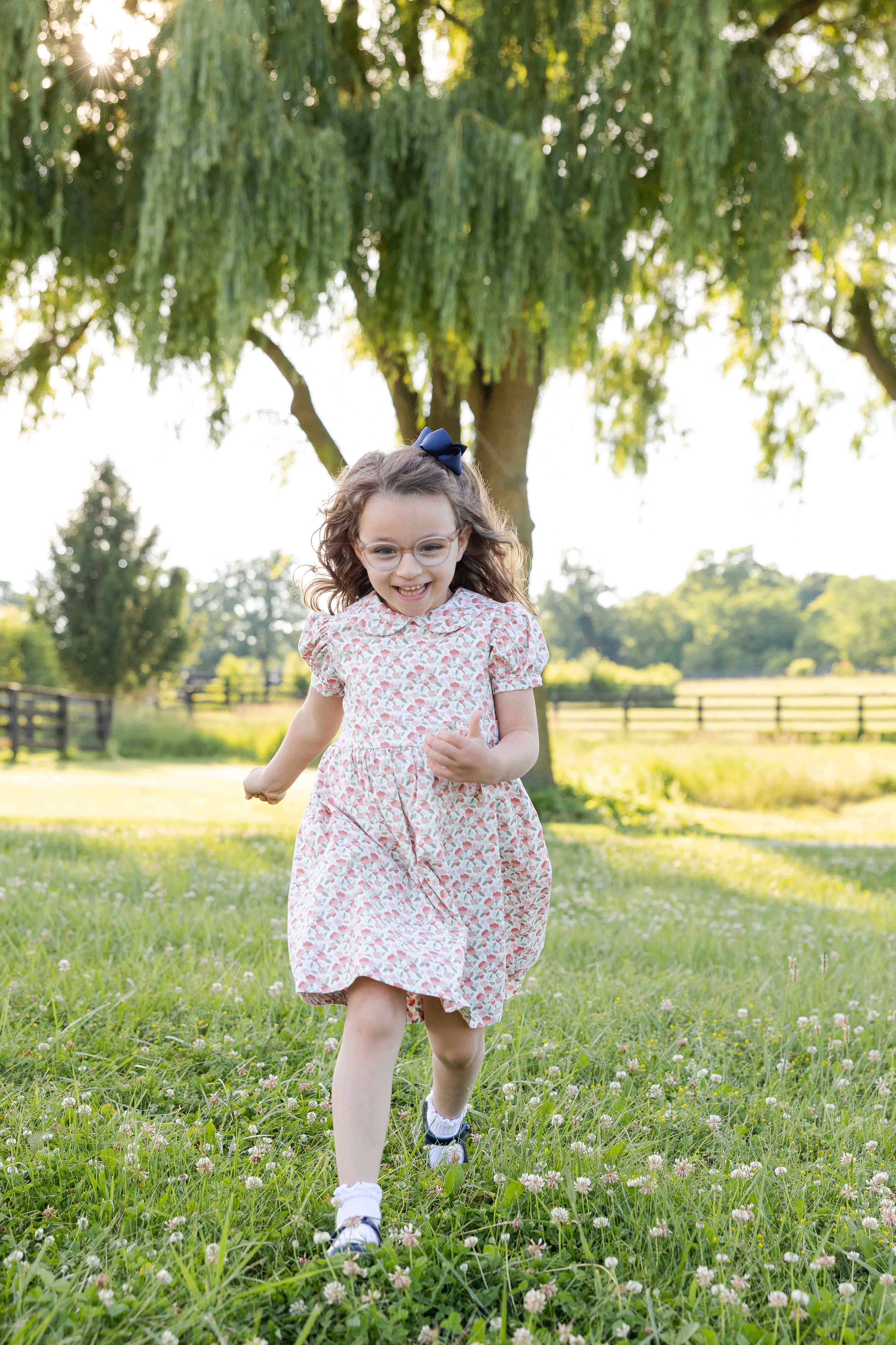 Floral Dress with Tie