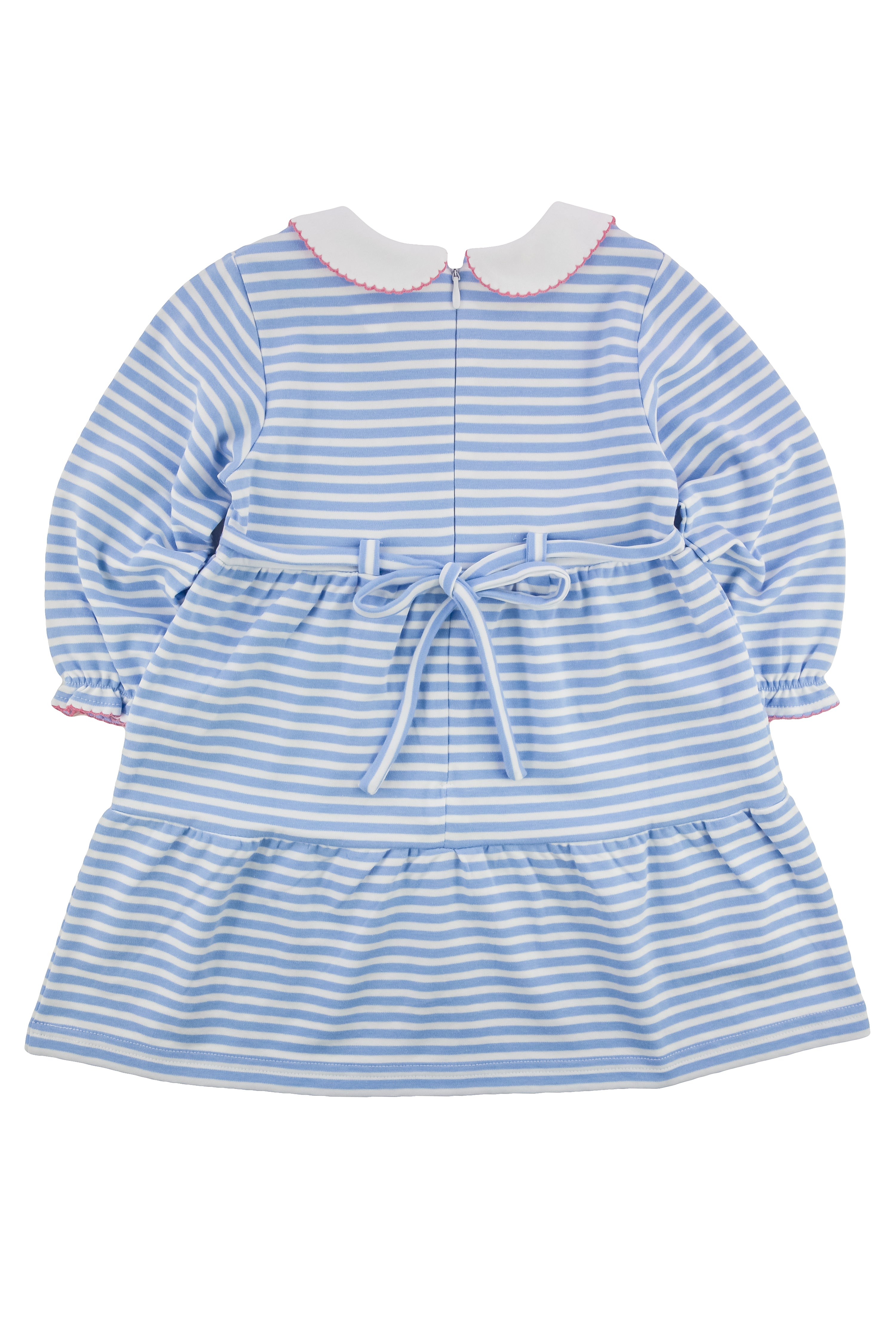 Stripe Knit Dress With Hearts & Flowers