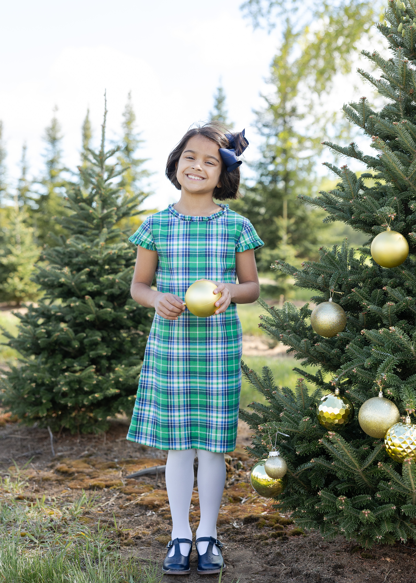 Plaid Dress With Ruffles
