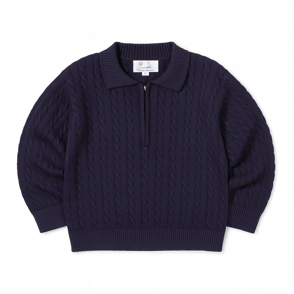 Polo Cable Sweater – Florence Eiseman