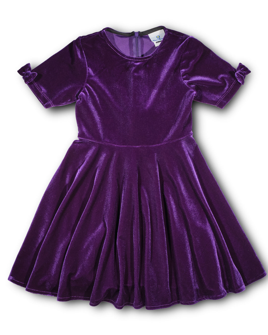 Stretch Velvet Dress With Sleeve Bows – Florence Eiseman
