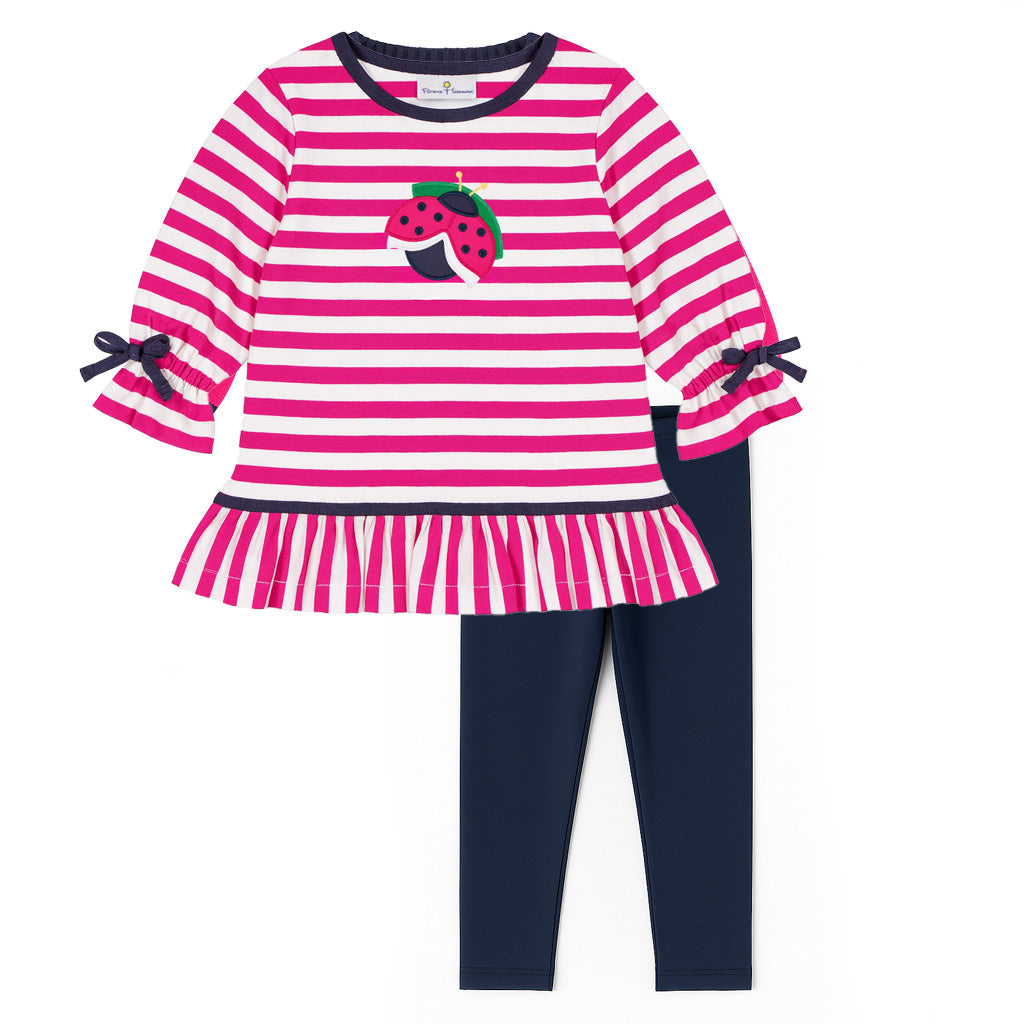 Knit Set With Ladybug