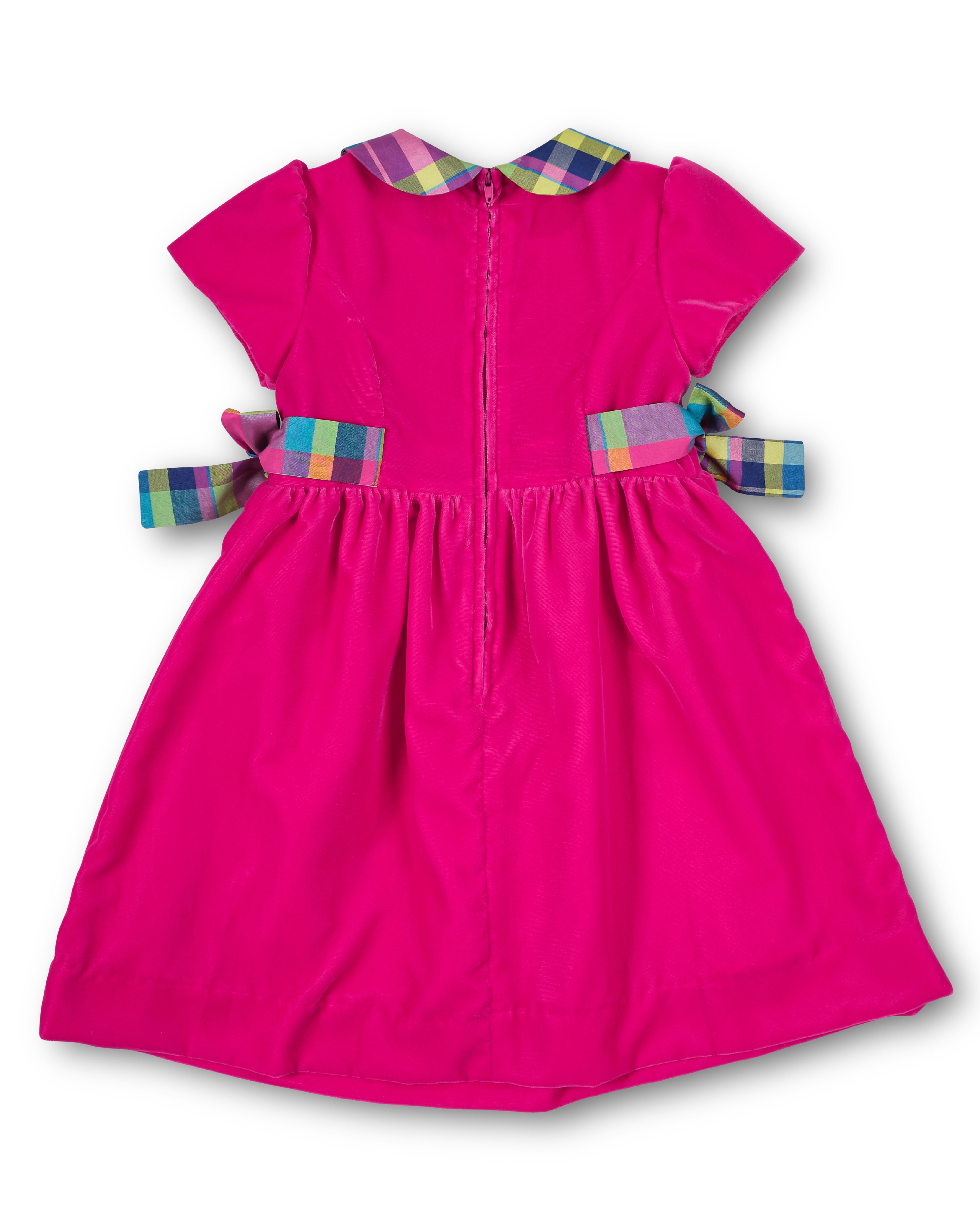 Velvet Dress With Side Bows
