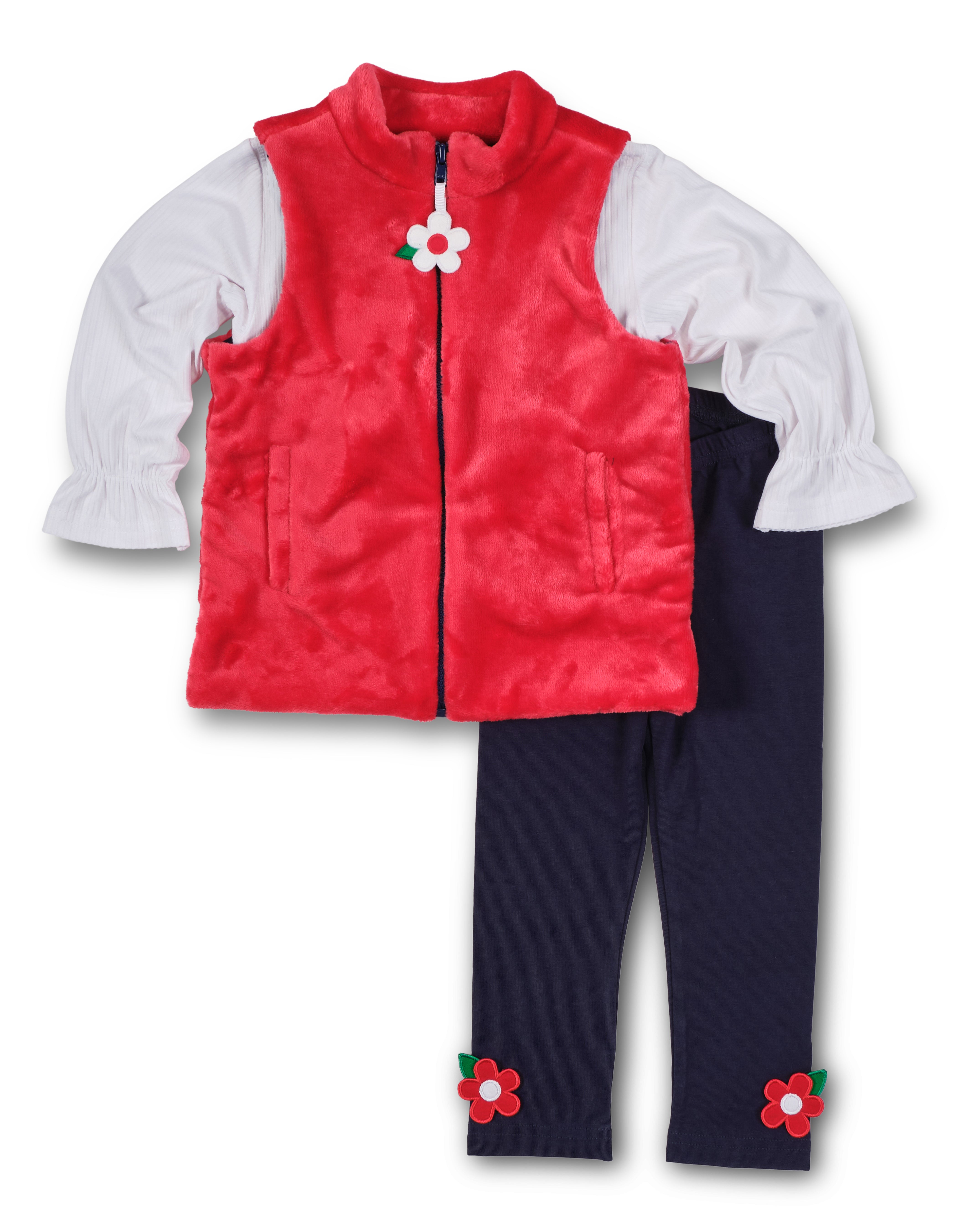 Plush Fleece Zip Up Vest