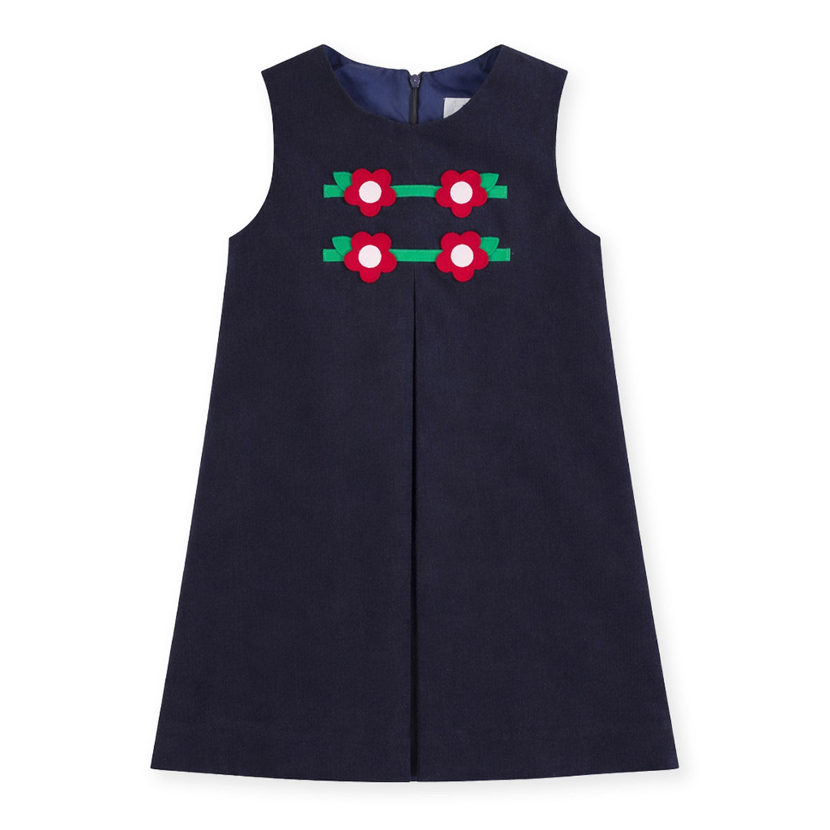 Corduroy Jumper with Flowers