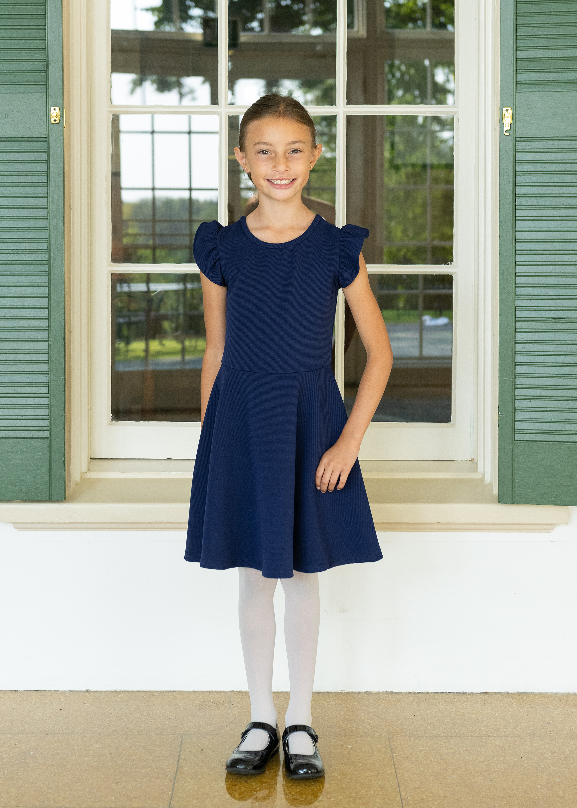 Ottoman Scuba Knit Dress