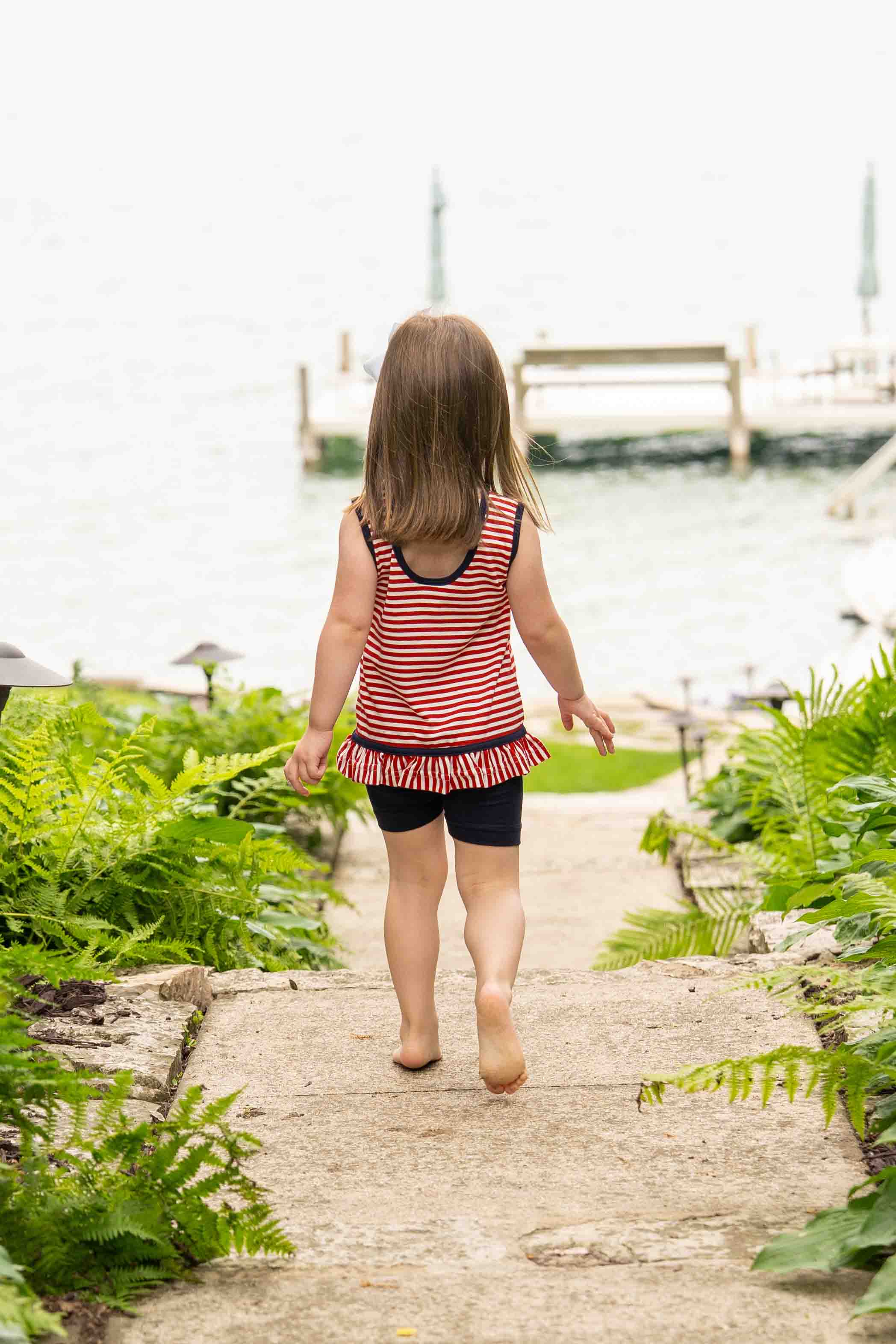 Stripe Knit Short Set With Emb Hearts, Stars, Flowers