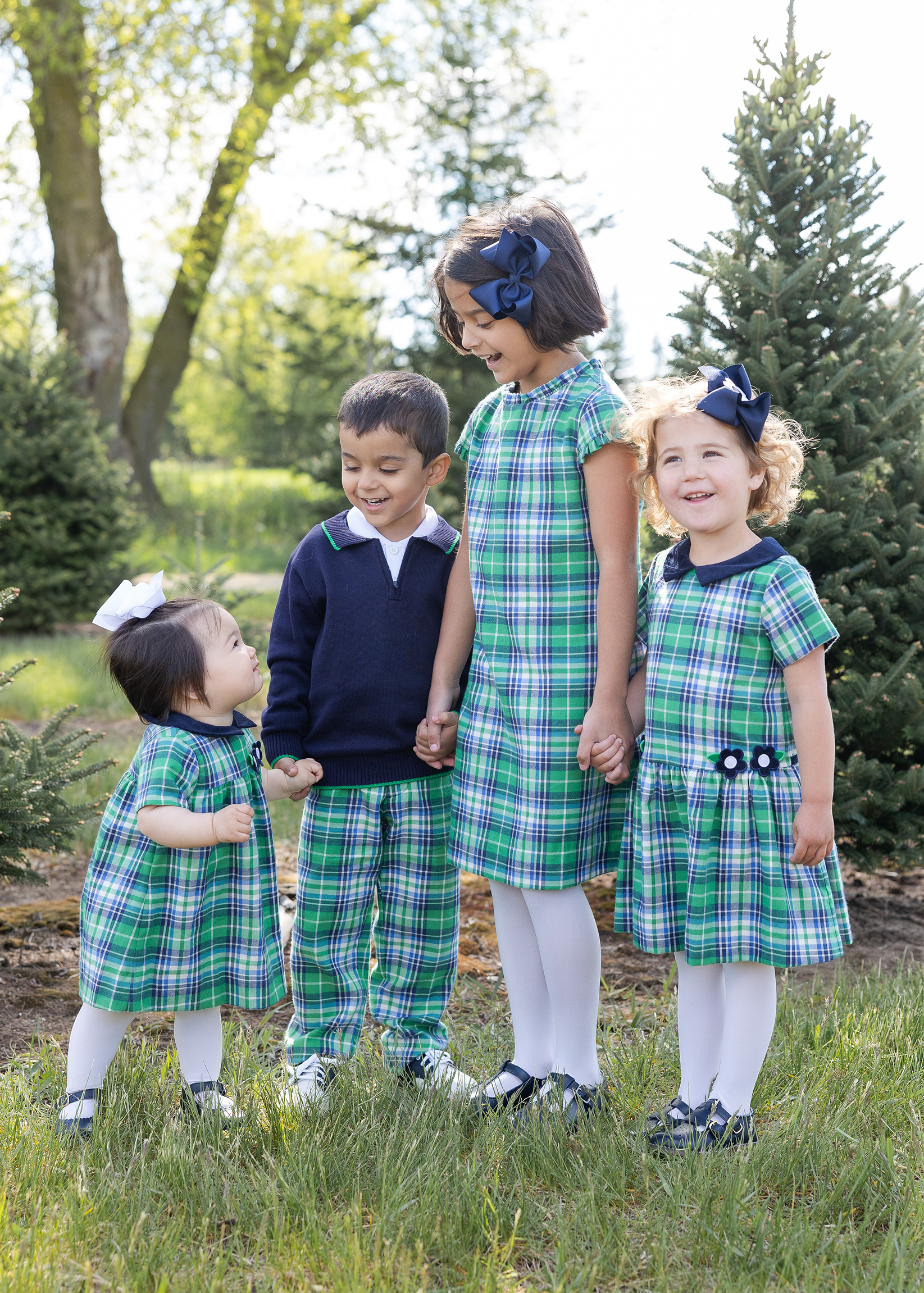 Plaid Dress With Ruffles