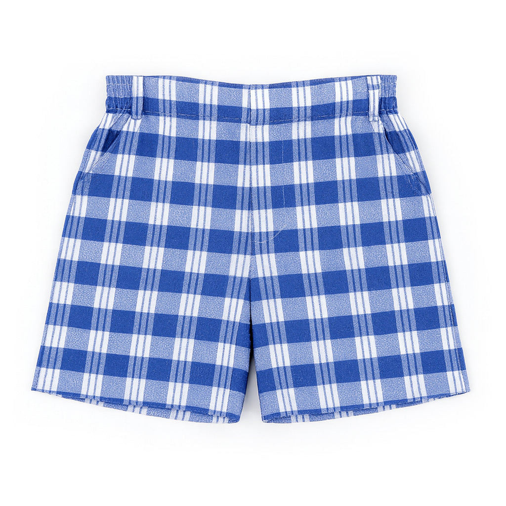 Plaid Seersucker Short