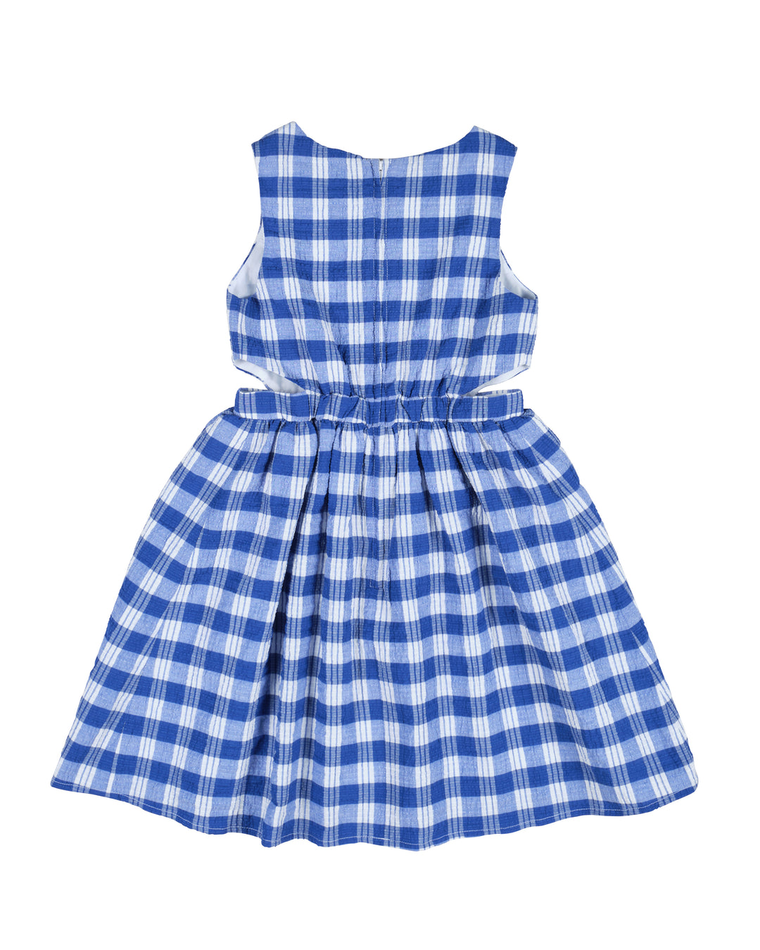 Plaid Seersucker Dress w/ Side Cut-Out 10 Plaid Seersucker Dress w/ Side Cut-Out 10